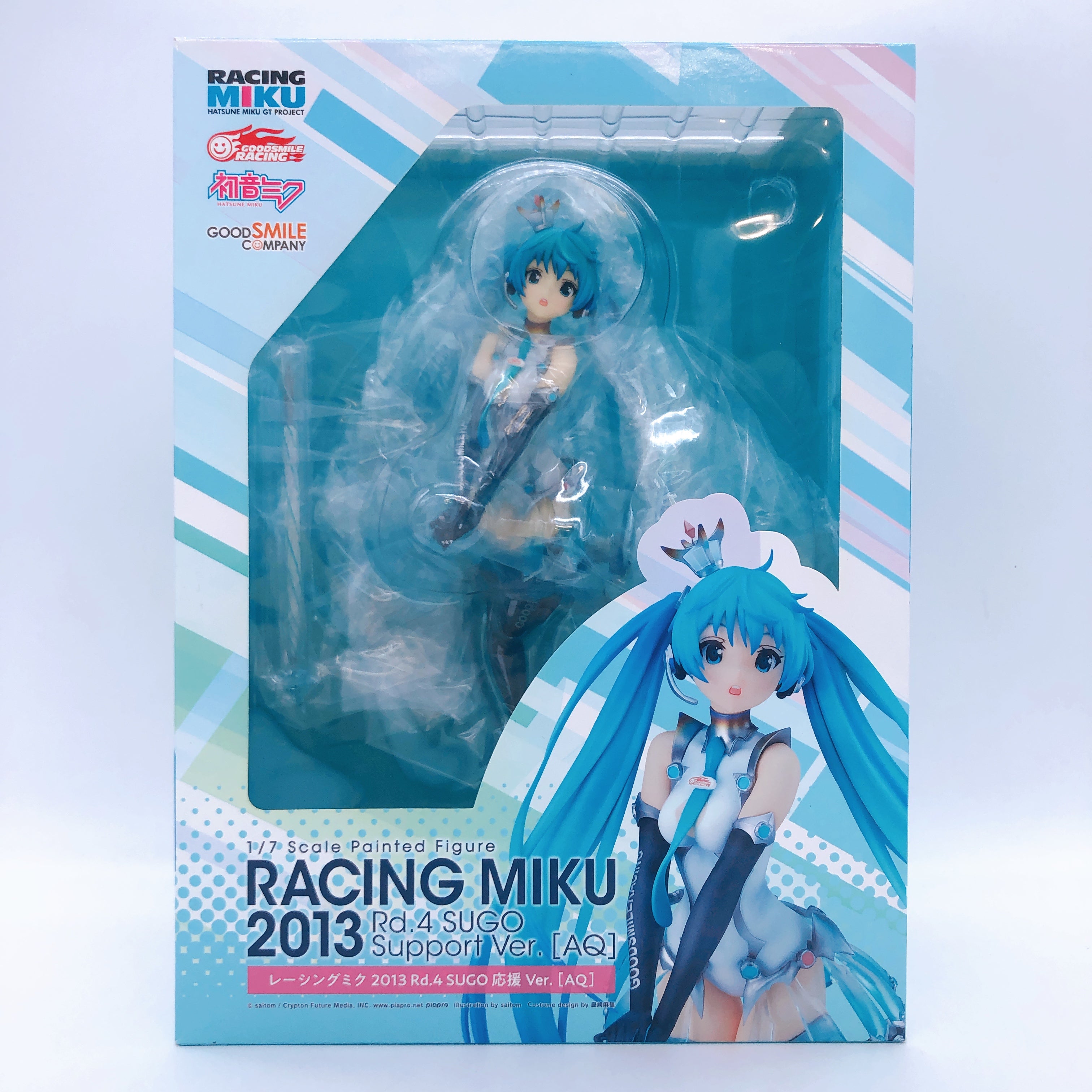 Hatsune Racing Miku 2013 Rd.4 Sugo Support Ver. AQ 1/7 Scale Figure Sealed Japan