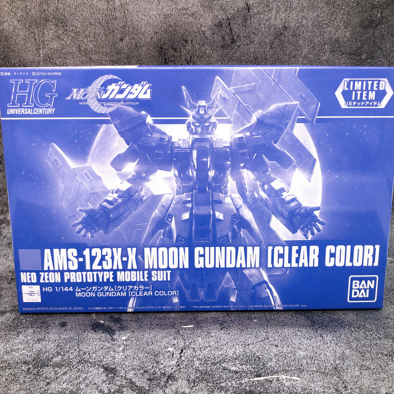 HG 1/144 AMS-123X-X Moon Gundam Clear Color Limited Model Kit Bandai Japan NEW