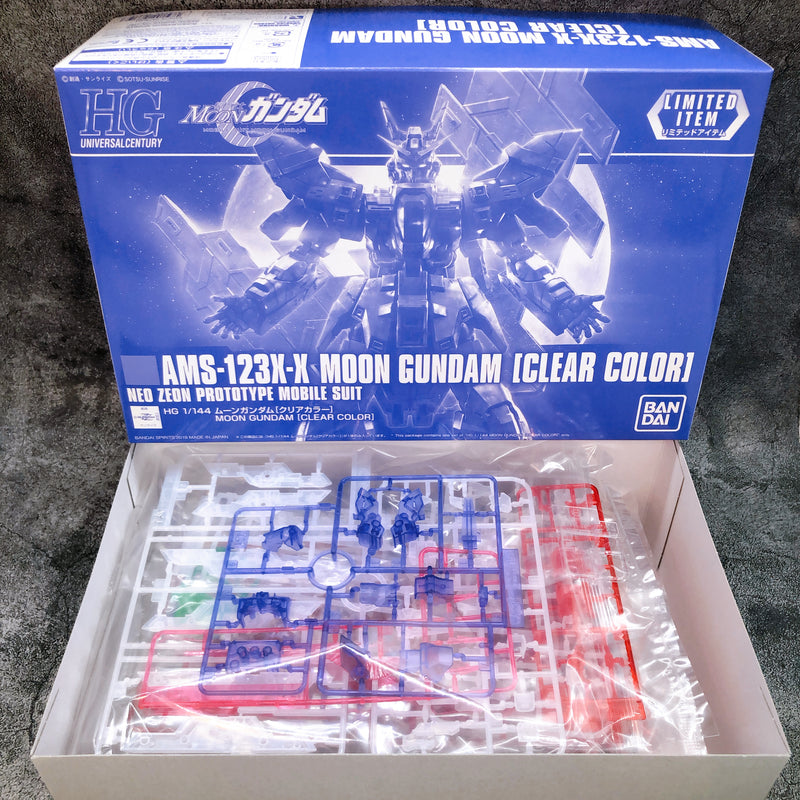 HG 1/144 AMS-123X-X Moon Gundam Clear Color Limited Model Kit Bandai Japan NEW