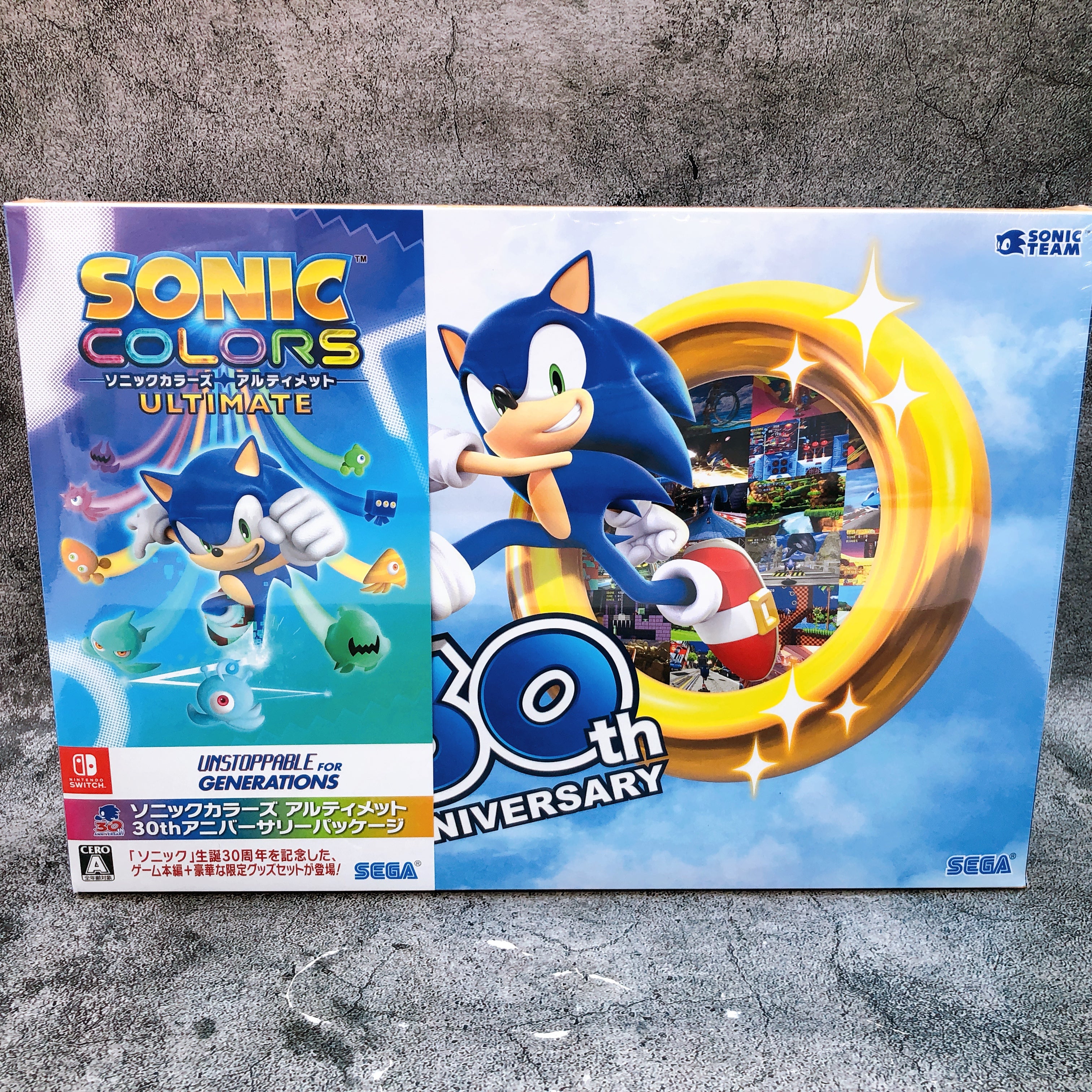 Nintendo Switch Sonic Colors Ultimate 30th Anniversary Package SEGA Sealed New
