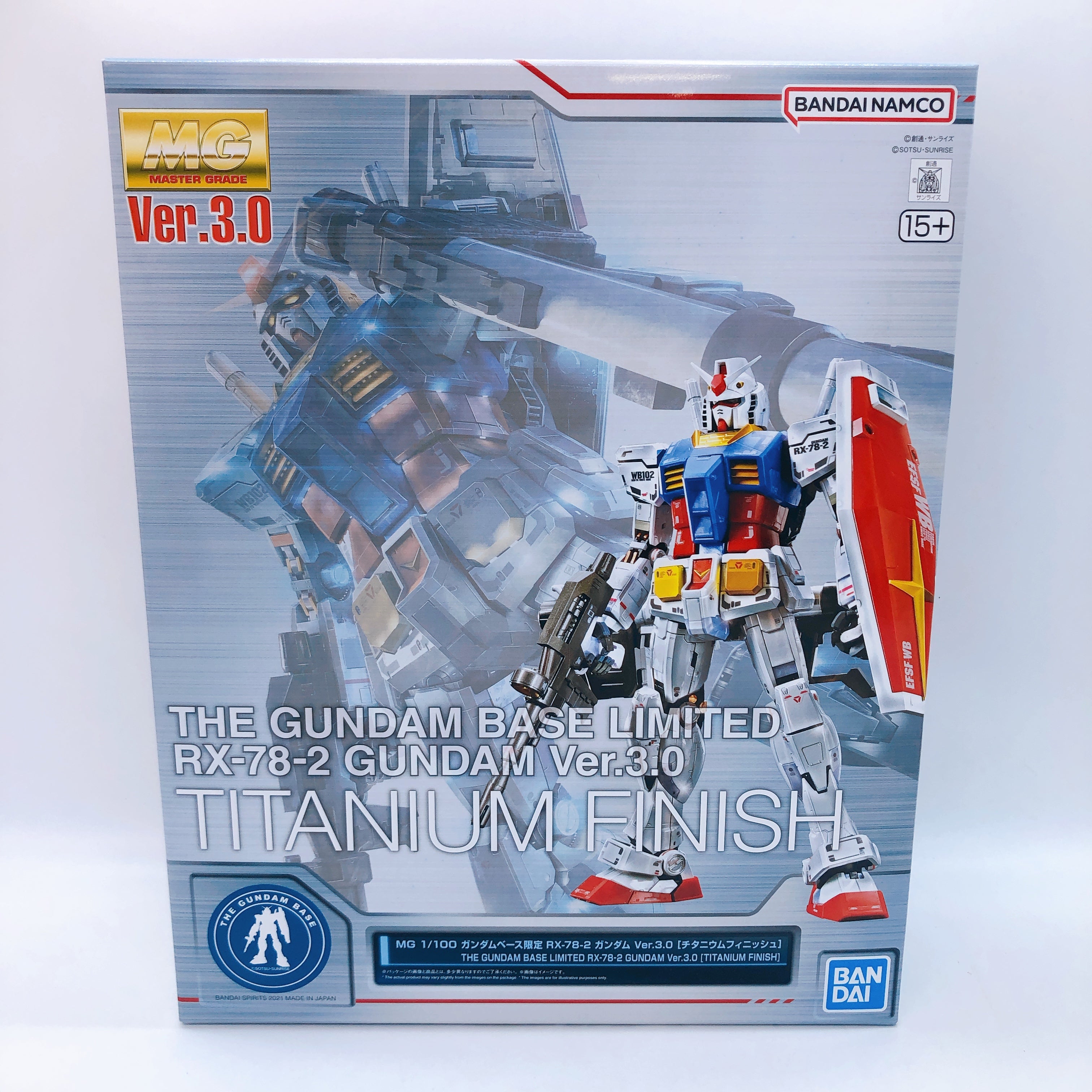 MG 1/100 RX-78-2 Gundam Ver.3.0 Titanium Finish Limited Kit Bandai NEW FASTSHIP