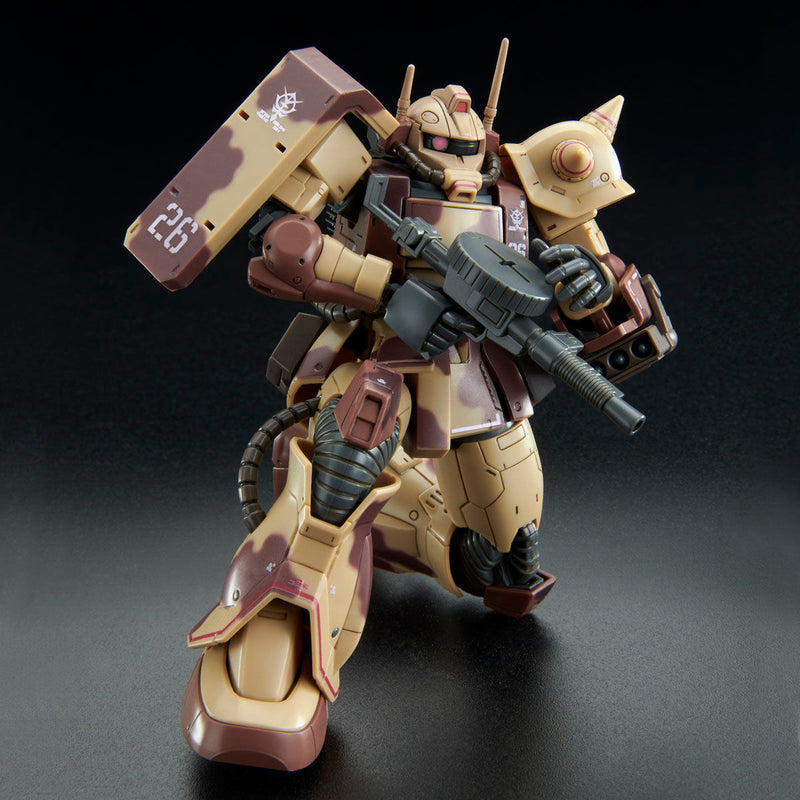 HG 1/144 MS-06D Zaku Desert Type Double Antenna Type Model Kit Premium Bandai