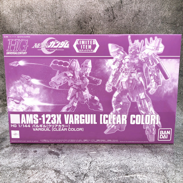 HG 1/144 AMS-123X Varguil Clear Color Limited Gunpla Model Kit Bandai Japan NEW