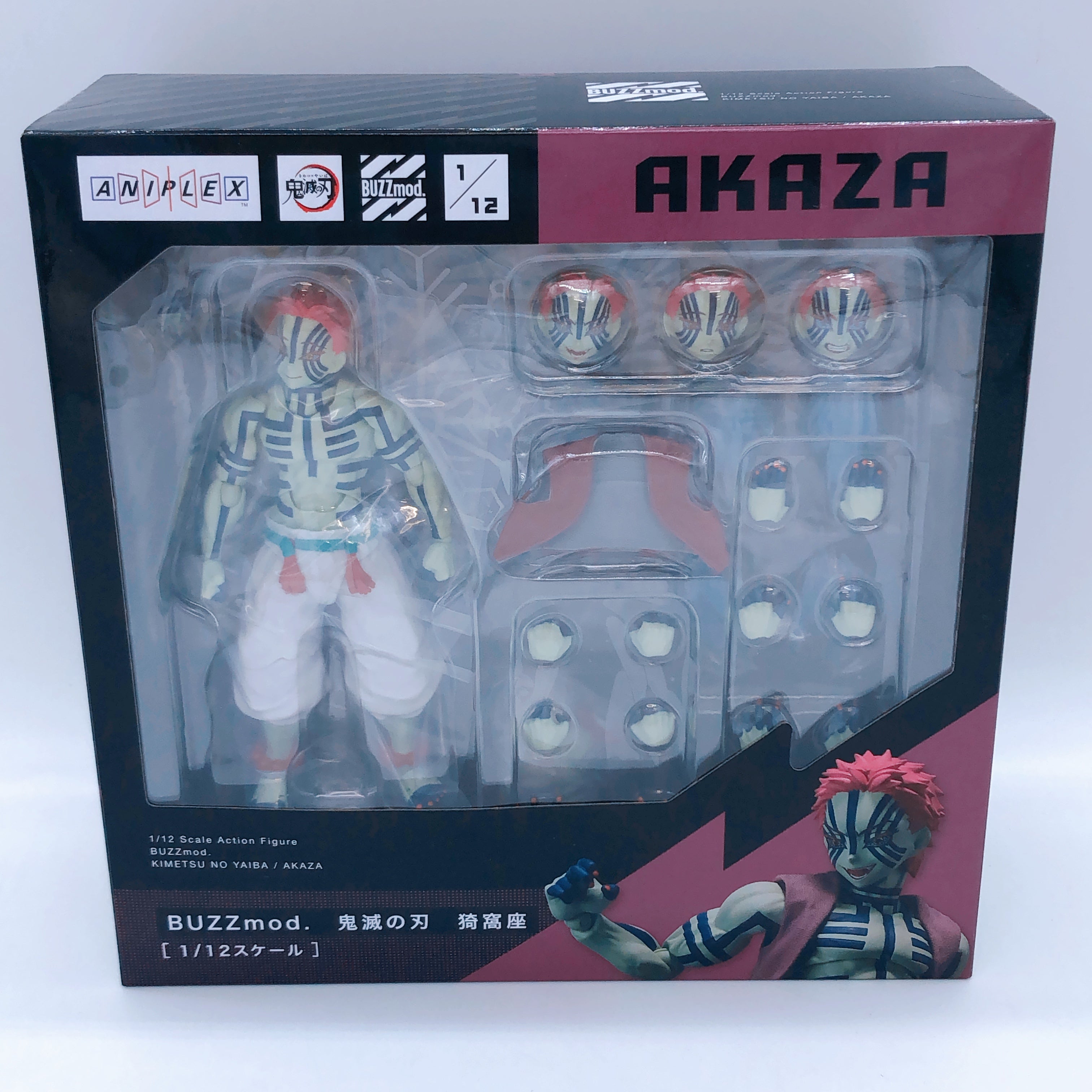 BUZZmod. Demon Slayer Akaza 1/12 Scale Figure Kimetsu no Yaiba Aniplex NEW