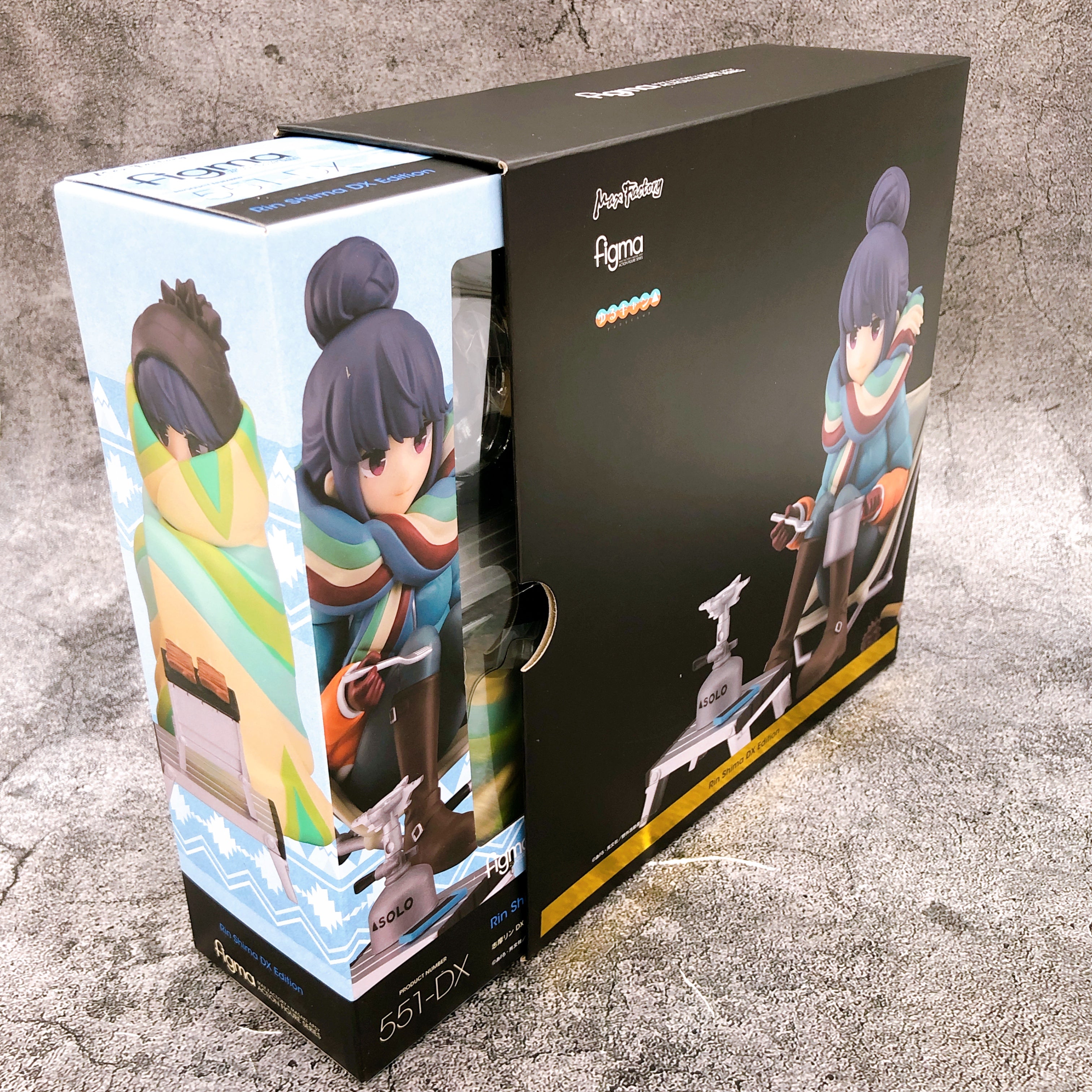 w/Bonus) Yuru Laid-Back Camp Rin Shima DX Ver Figma 551-DX Action Fig