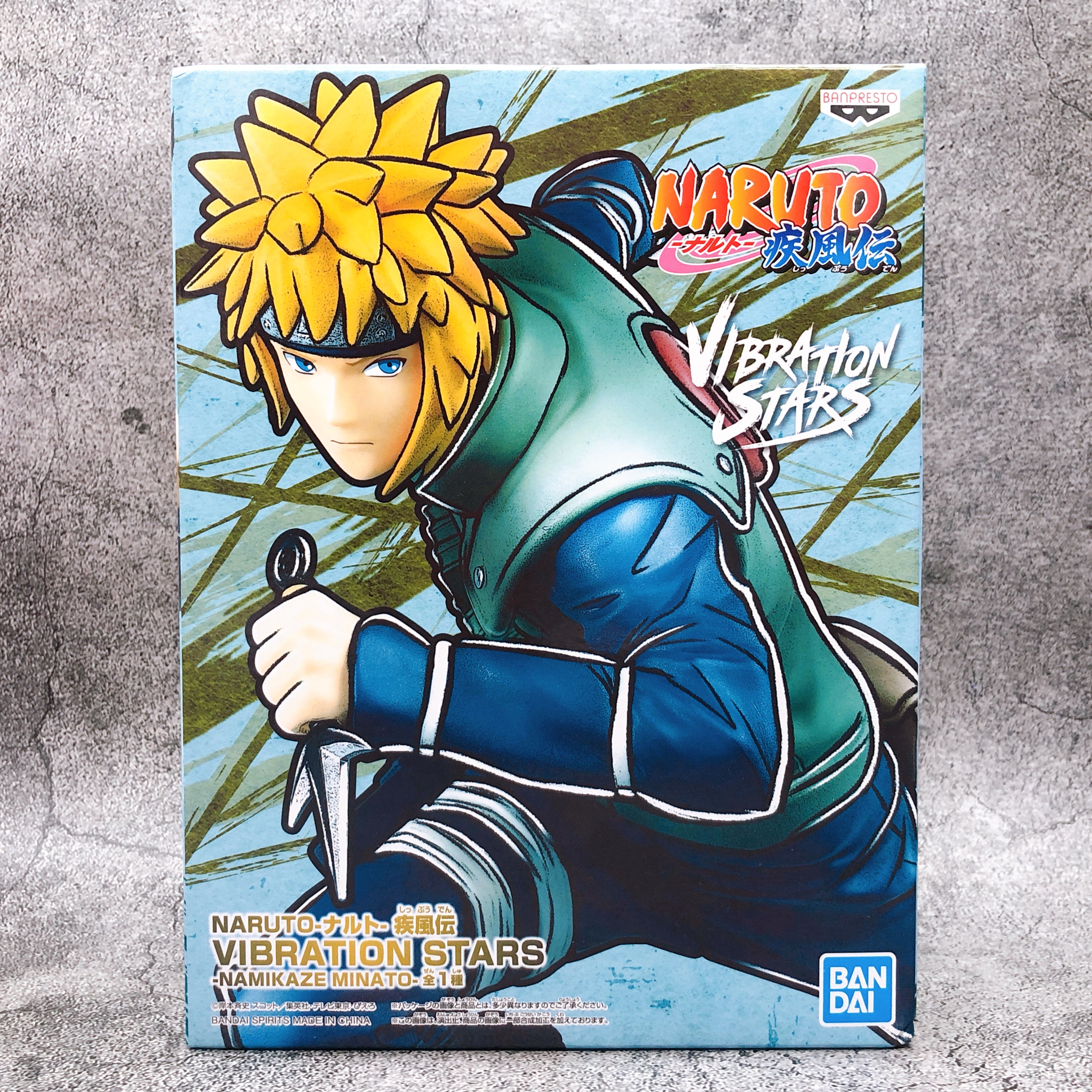 Naruto Shippuden Minato Namikaze VIBRATION STARS Figure BANPRESTO Japan Sealed
