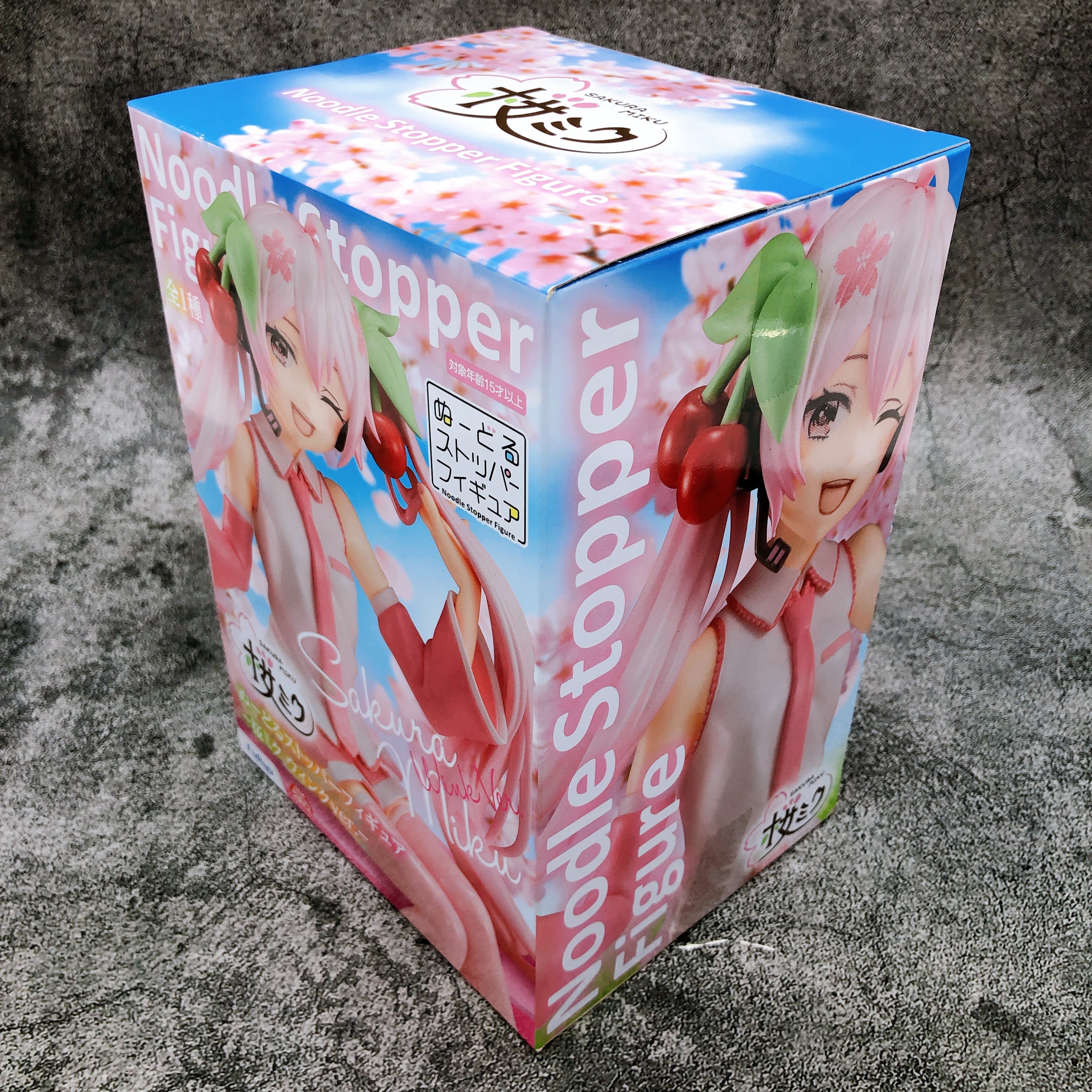 Hatsune Miku Sakura Miku Wink ver. Noodle Stopper Figure FuRyu Japan Sealed