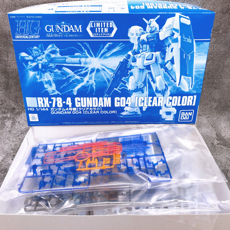 HG 1/144 RX-78-4 Gundam G04 Clear Color Limited Model Kit Premium Bandai NEW