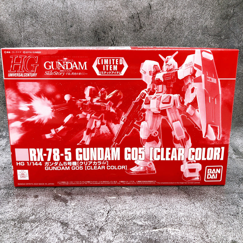 HG 1/144 RX-78-5 Gundam G05 Clear Color Limited Model Kit Premium Bandai NEW