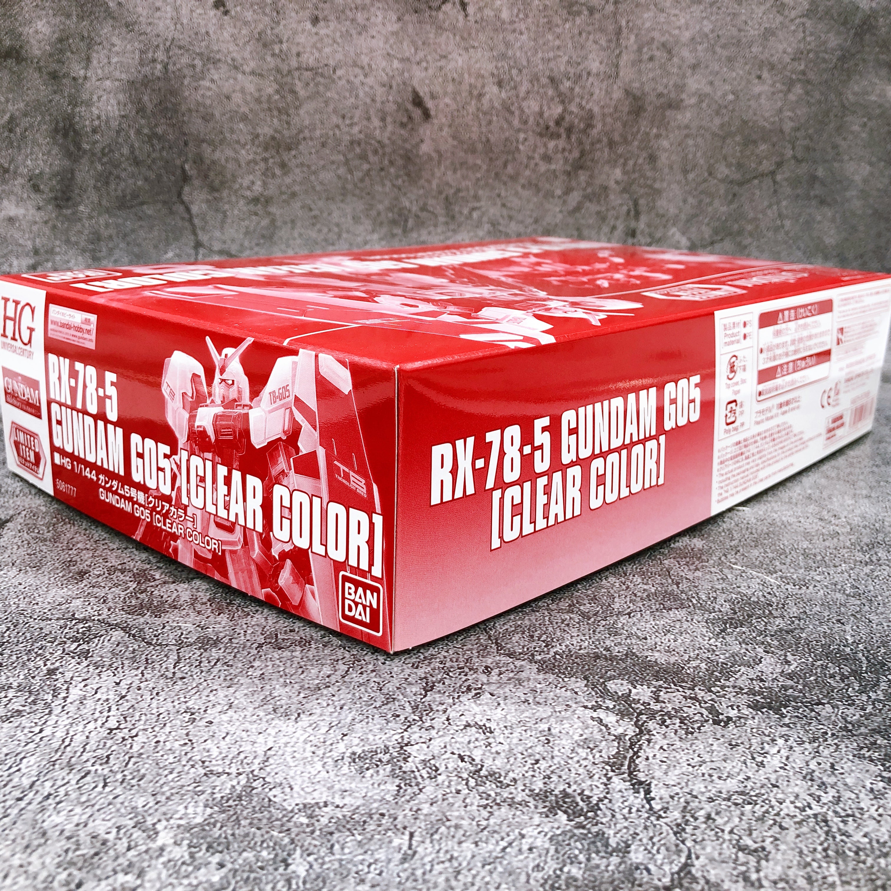 HG 1/144 RX-78-5 Gundam G05 Clear Color Limited Model Kit Premium Band