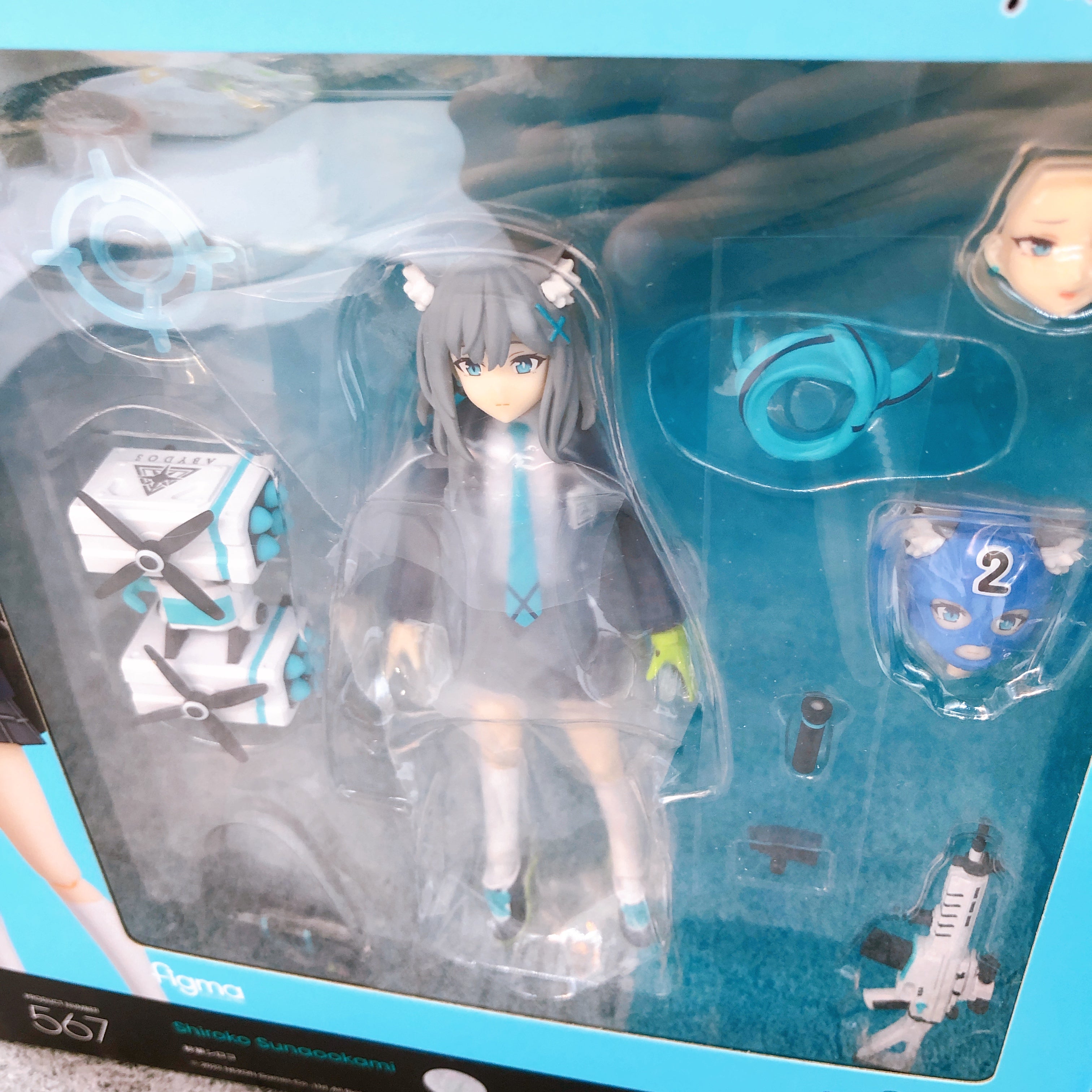 Blue Archive Sunaookami Shiroko figma 567 Action Figure Max Factory Japan 15+
