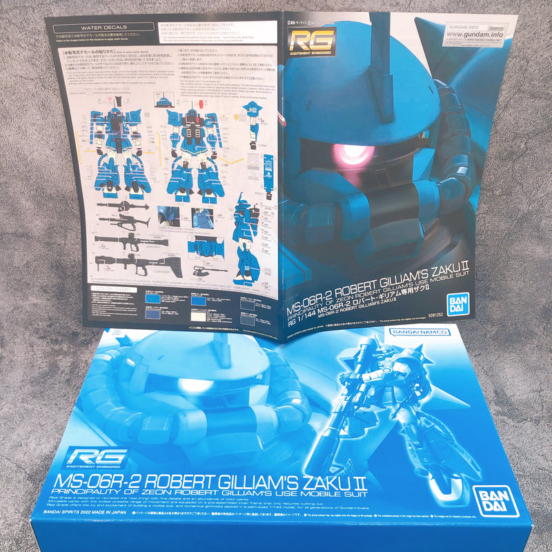 RG 1/144 MS-06R-2 Robert Gilliam's Zaku II Model Kit Premium Bandai Japan NEW