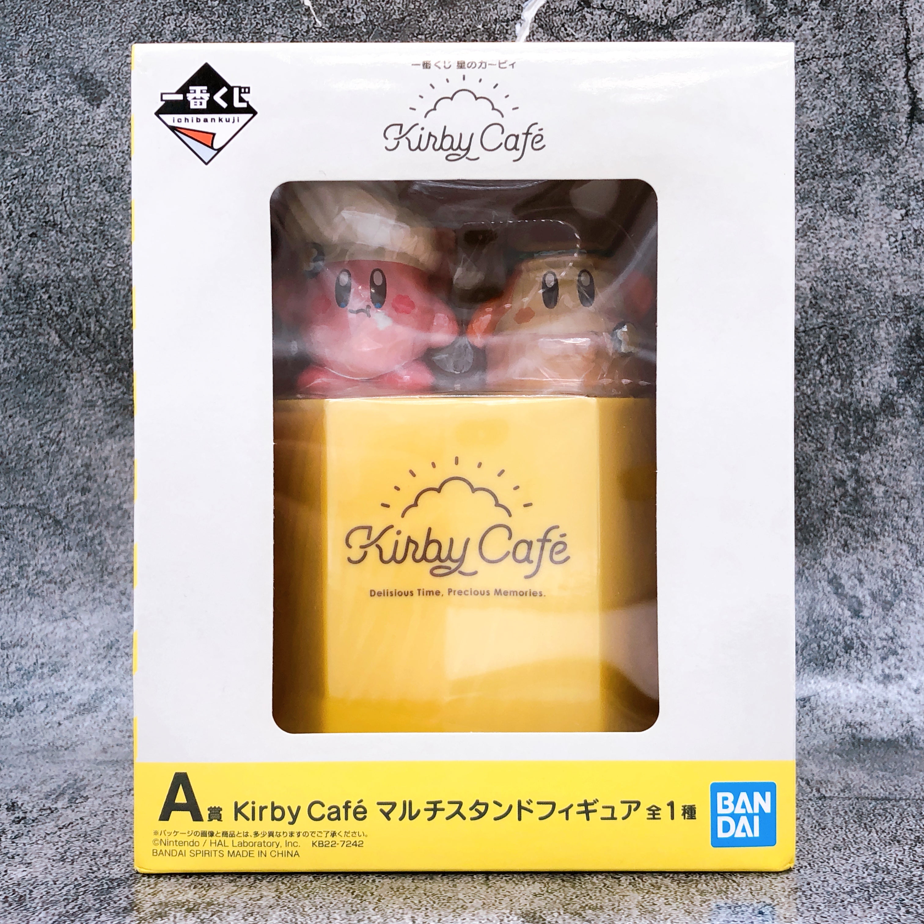 Kirby Cafe Multi Stand Figure Kirby & Waddle Dee Ichiban Kuji Prize A Bandai NEW