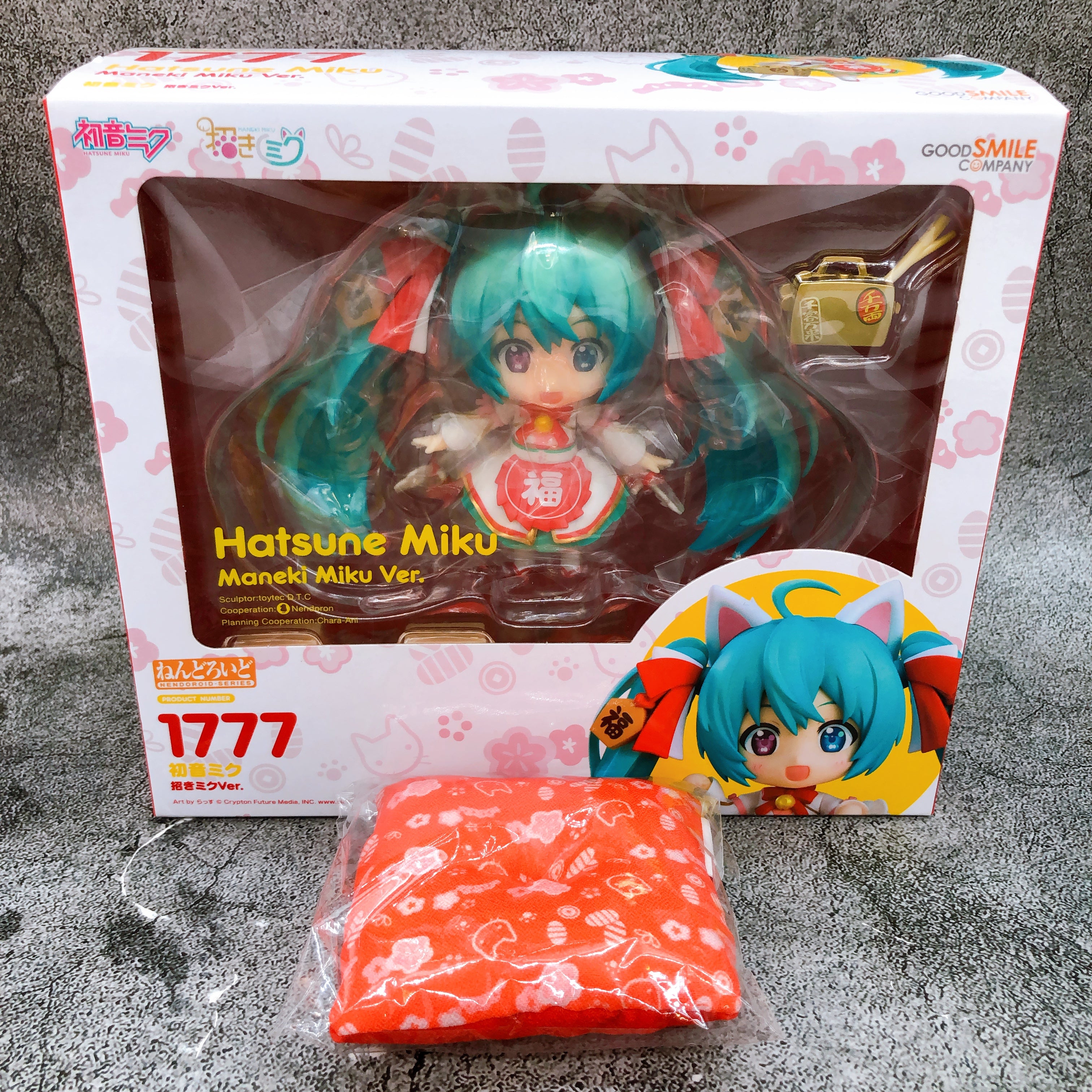 (w/Bonus) Hatsune Miku Maneki Ver. Nendoroid 1777 Action Figure Sealed Japan