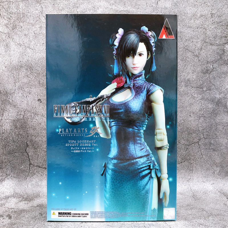 PLAY ARTS Kai Final Fantasy VII Remake Tifa Lockhart Fighter Dress Figure NEW