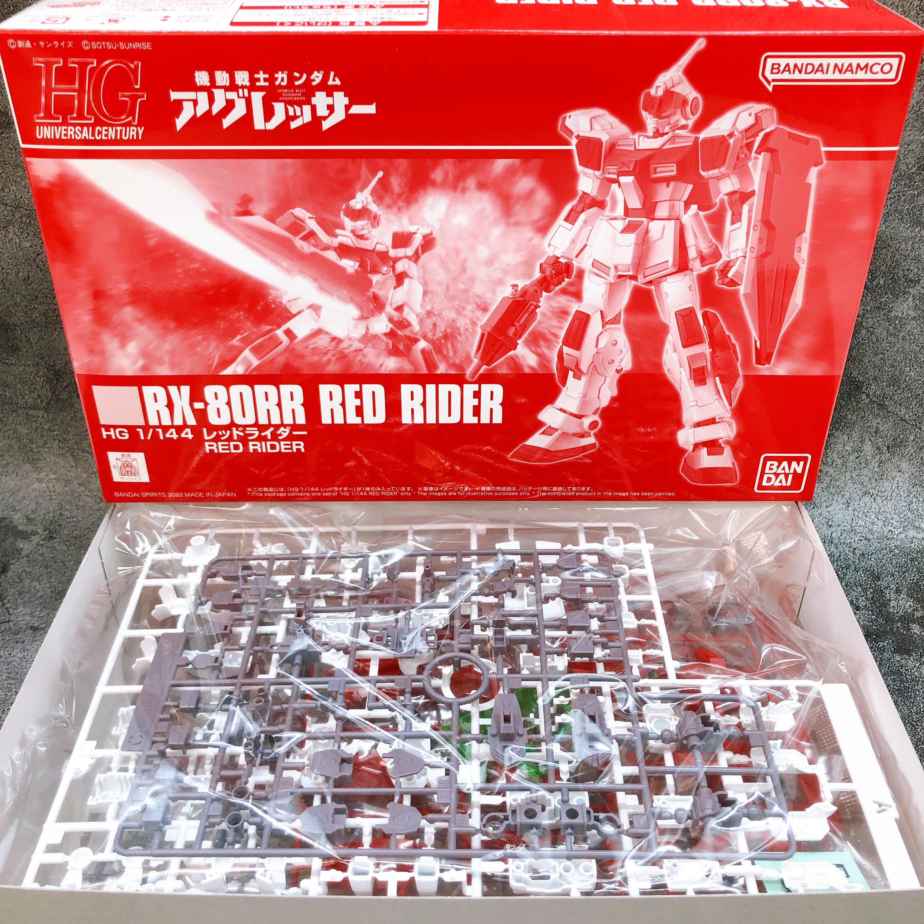 HG 1/144 Red Rider RX-80RR Gundam Aggressor Model Kit 15+ Premium Bandai Japan