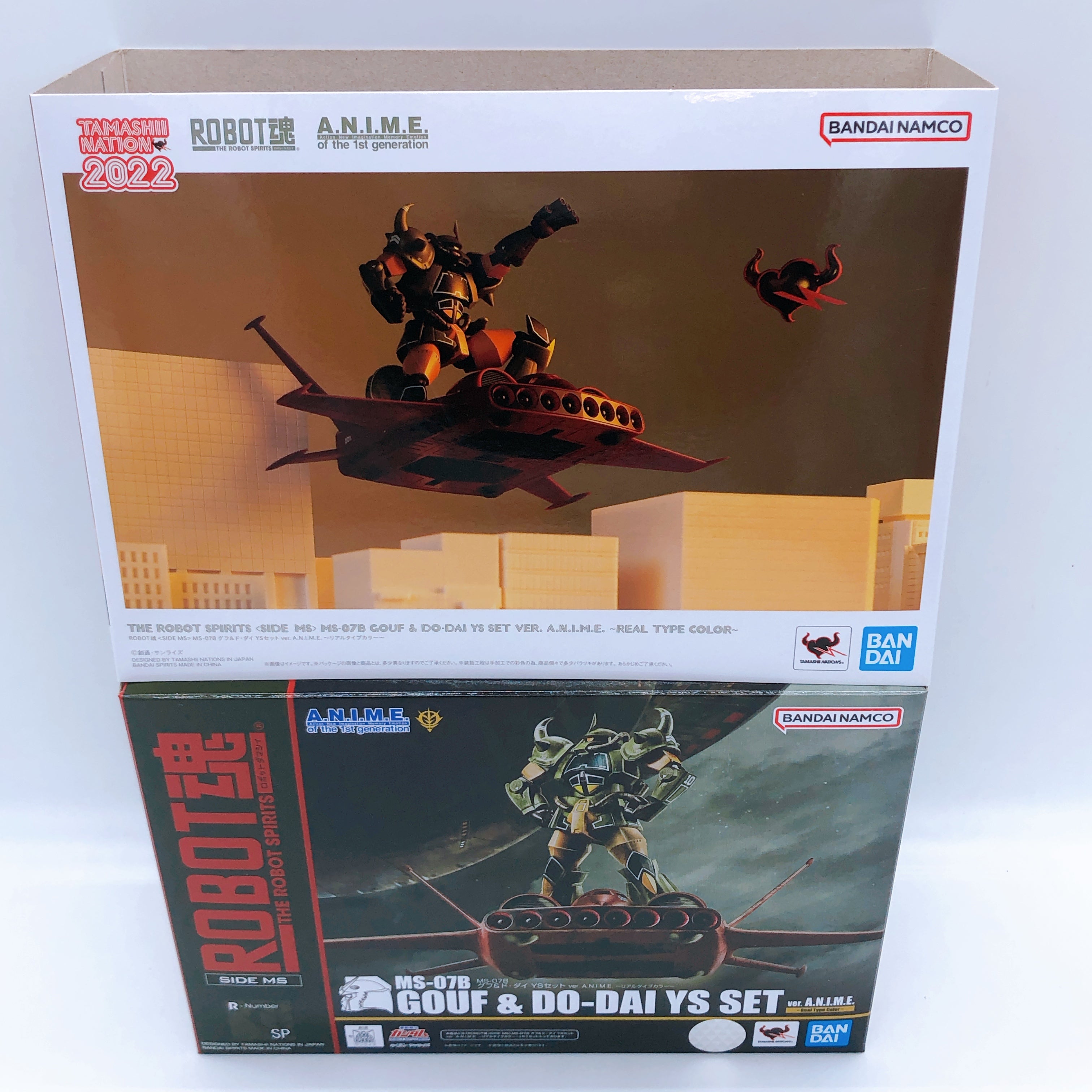ROBOT SPIRITS MS-07B GOUF & DO-DAI YS SET VER. A.N.I.M.E. REAL TYPE COLOR Figure