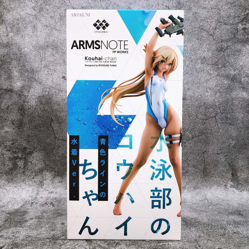 ARMS NOTE Kouhai-chan of the Swimming Club Blue Line Swimsuit 1/7 Figure AMAKUNI