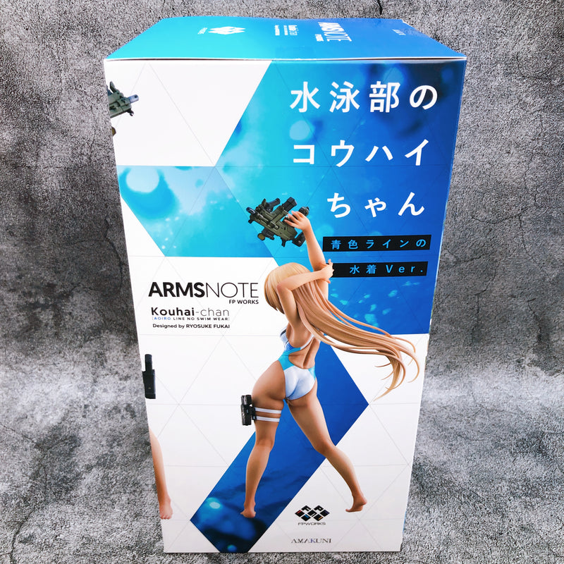 ARMS NOTE Kouhai-chan of the Swimming Club Blue Line Swimsuit 1/7 Figure AMAKUNI