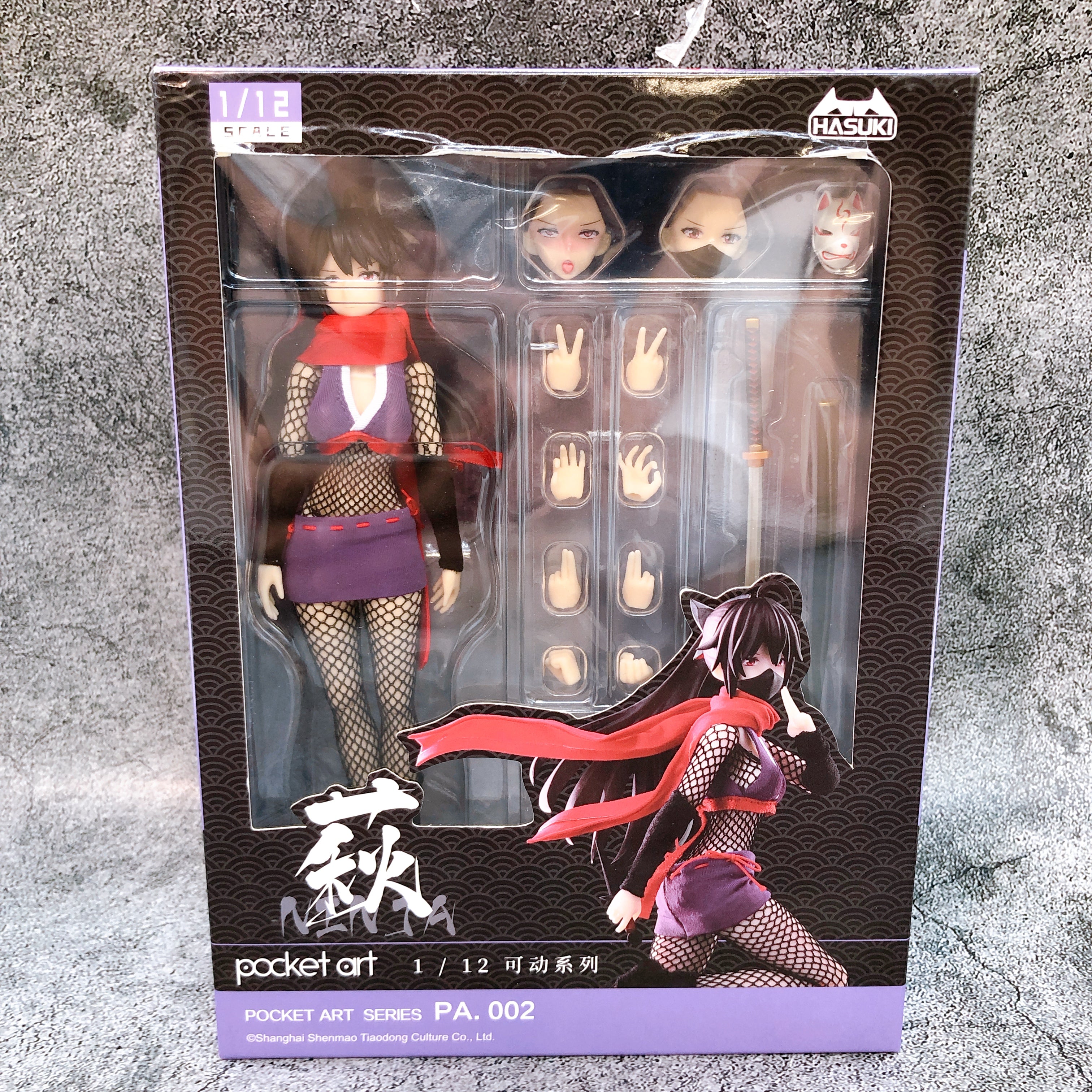 Female Ninja Hagi pocket art Series PA002 1/12 Scale Action Figure Hasuki Sealed