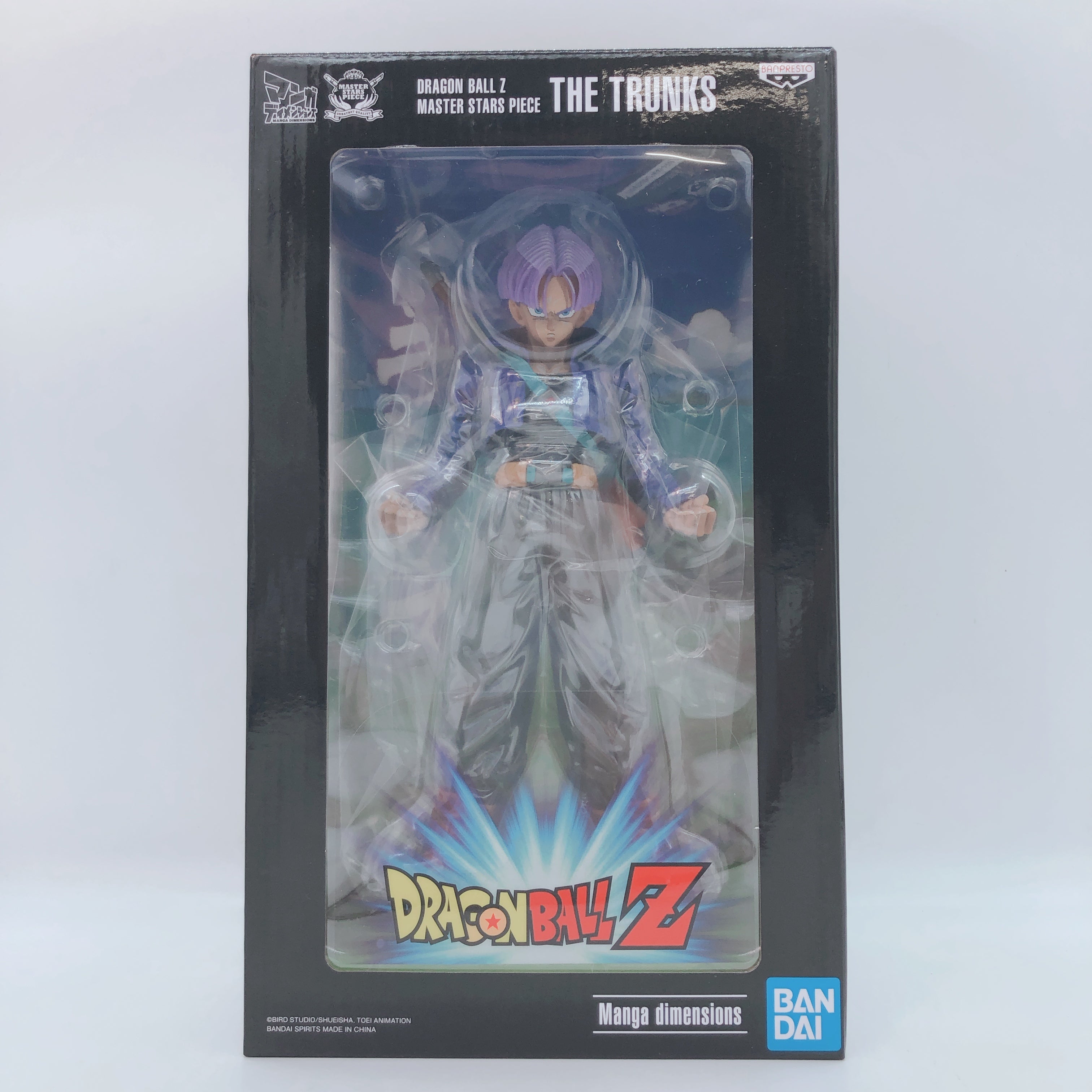 Dragon Ball Z Trunks MASTER STARS PIECE MANGA DIMENSIONS BANPRESTO AUTHENTIC 15+