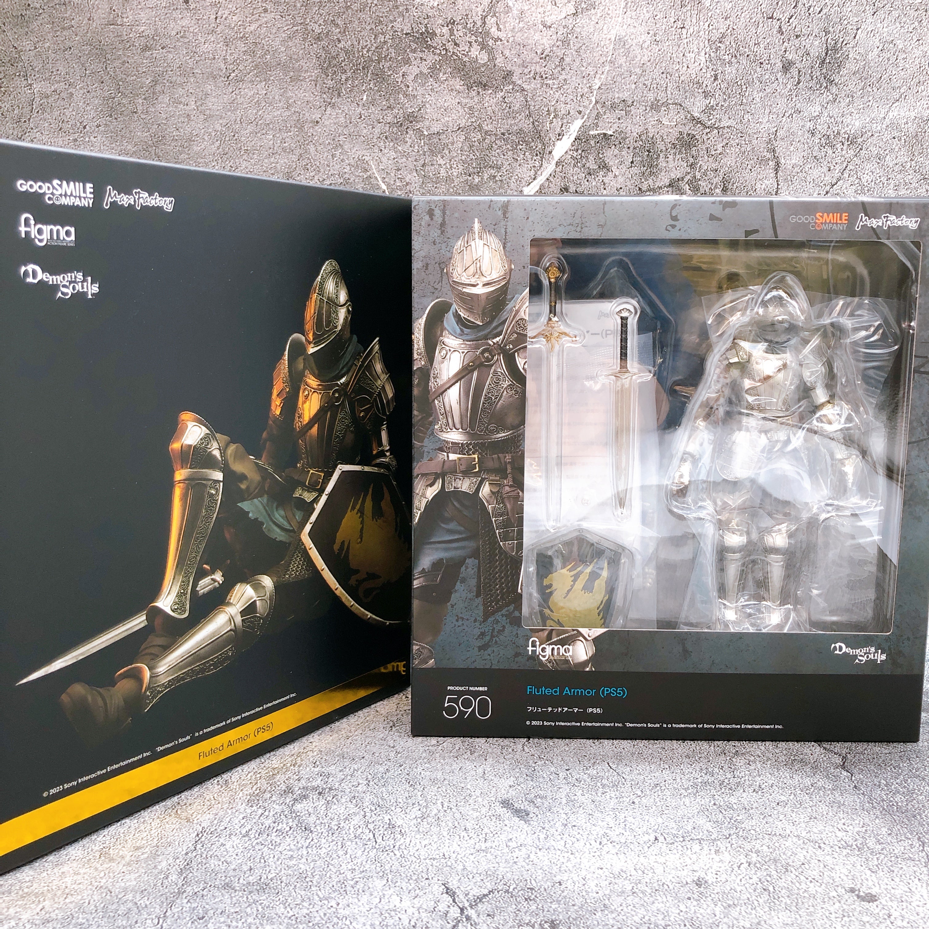 Demon's Souls Fluted Armor PS5 ver. Figma 590 Max Factory Good Smile Figure NEW