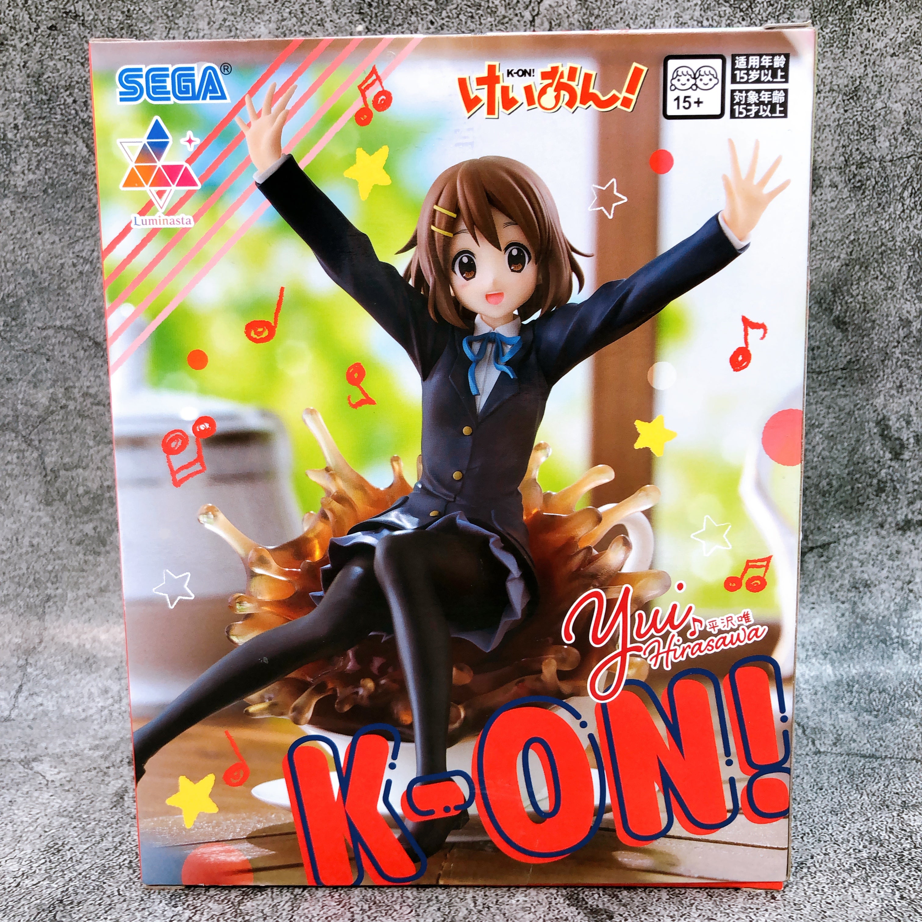 K-ON! Yui Hirasawa Luminasta Figure SEGA Japan Sealed AUTHENTIC FASTSHIP 15+