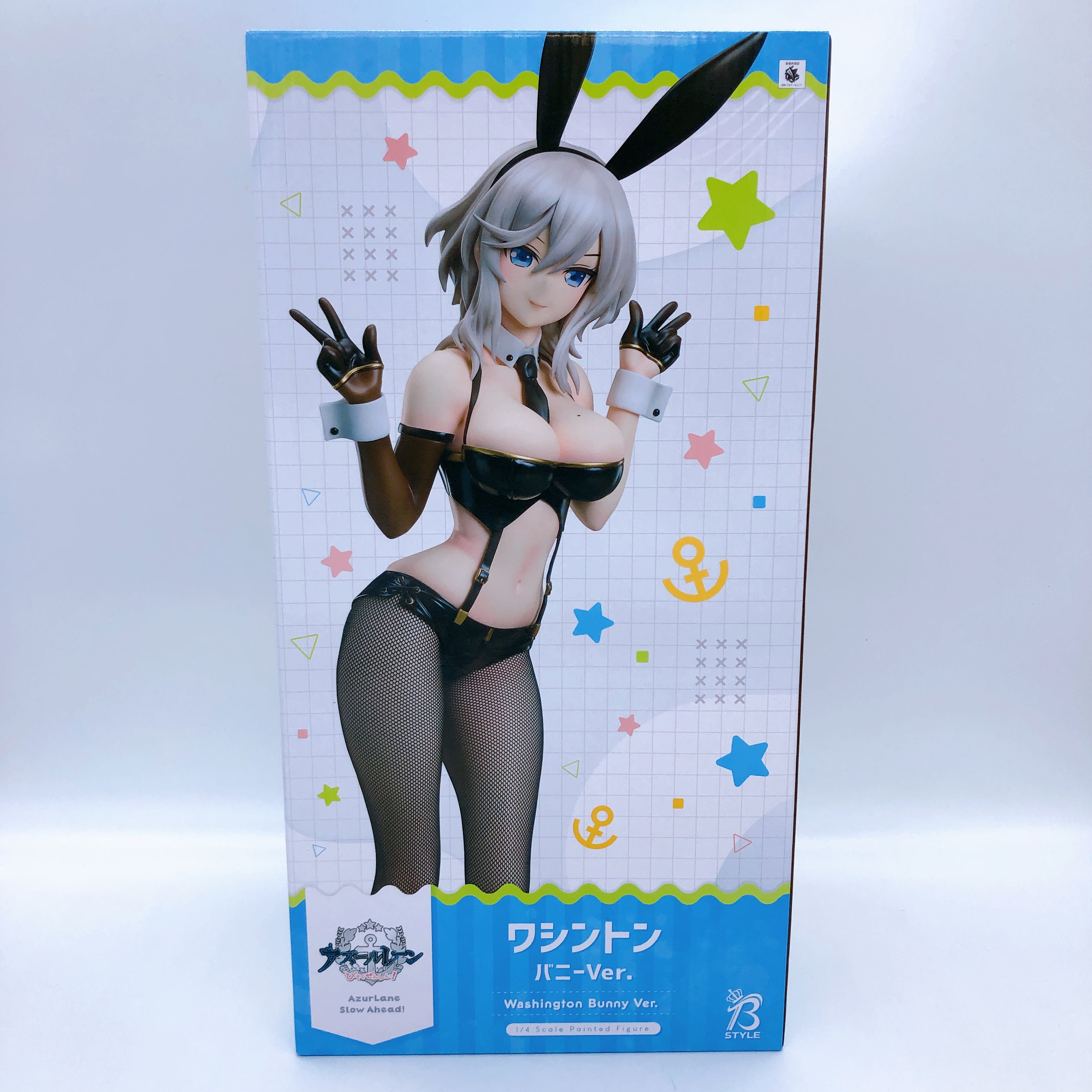 Azur Lane Washington Bunny Ver. 1/4 Scale Figure B-Style FREEing AUTHENTIC Japan