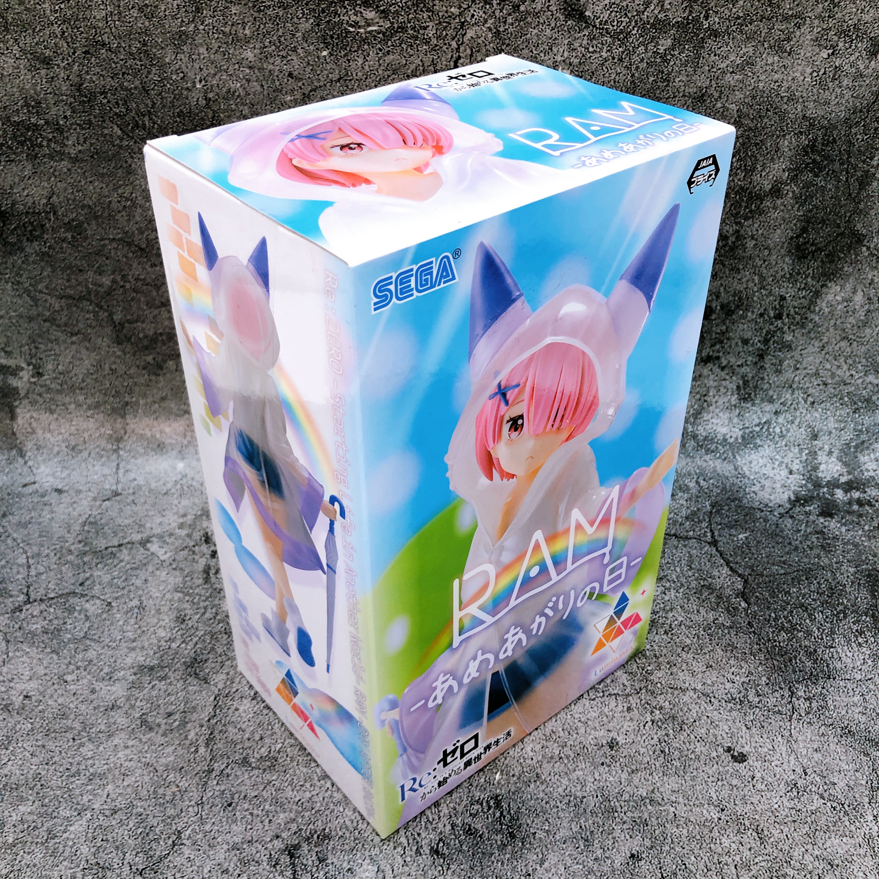 Re:Zero Ram Day After Rain Luminasta Figure SEGA Japan AUTHENTIC FASTSHIP 15+