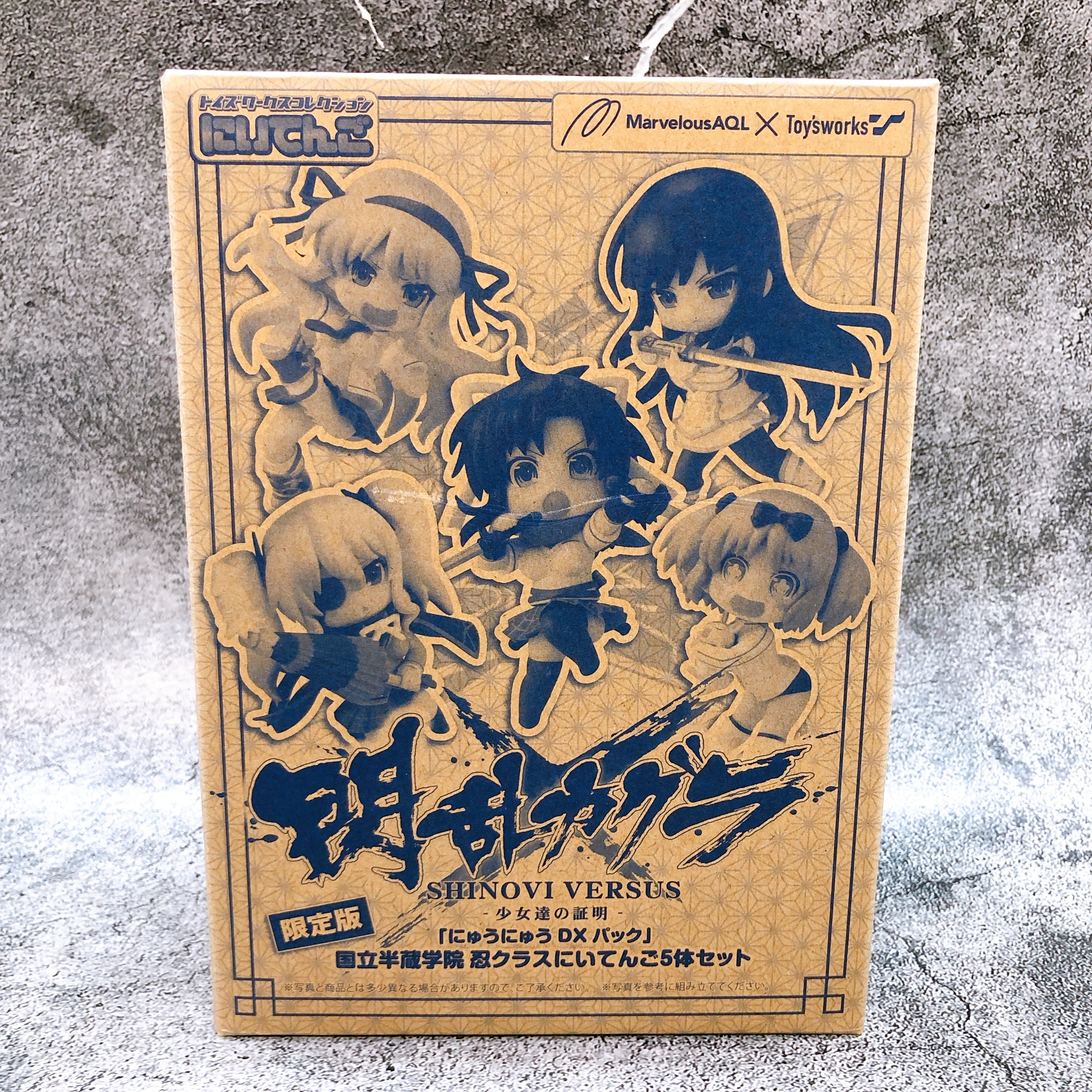 Senran Kagura Figure Nyu Nyu DX Pack Hanzo Gakuin Niitengo Set of 5 Chara-Ani