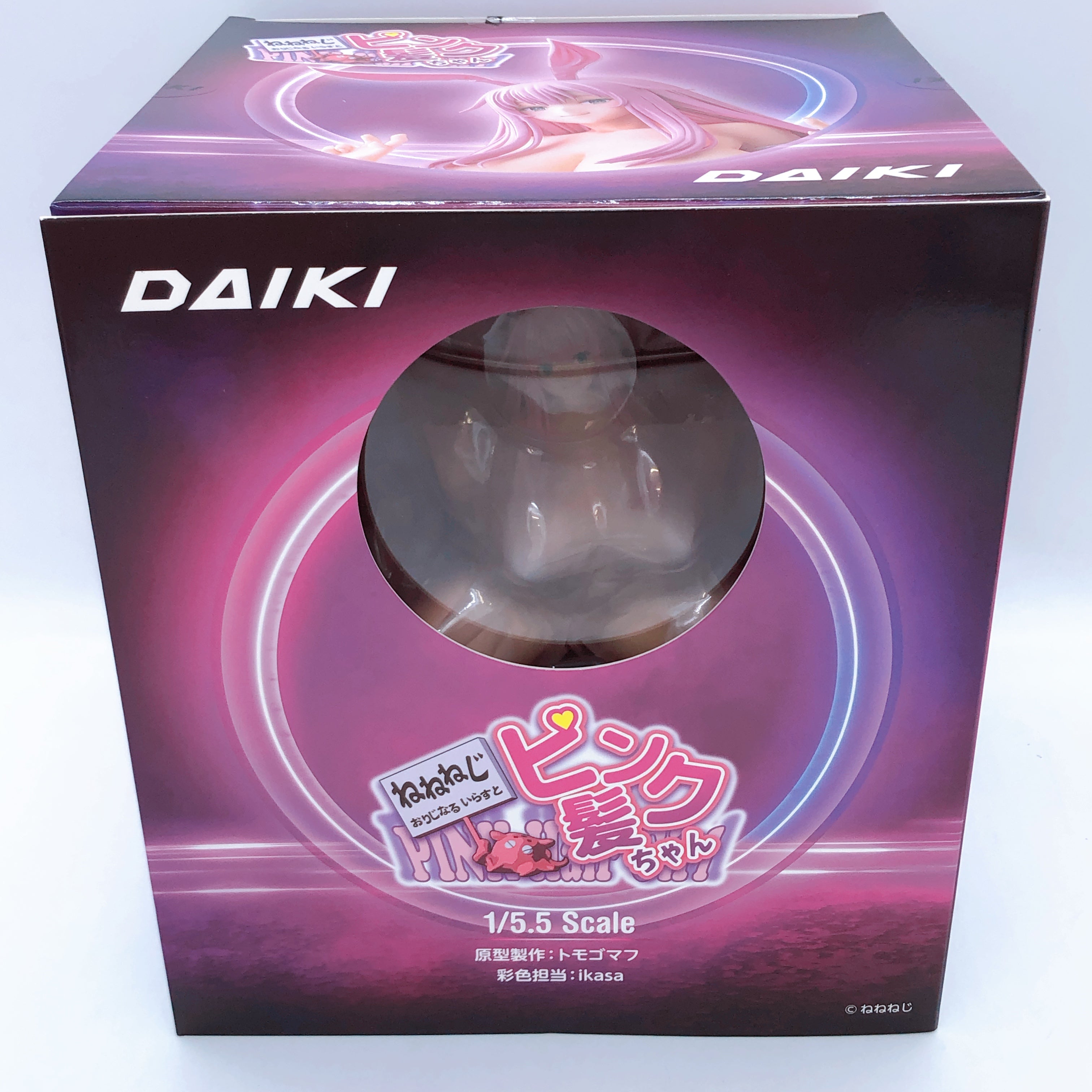 DAIKI Pink Hair-chan Neneneg Original Illustration 1/5.5 Scale Bunny Figure NEW