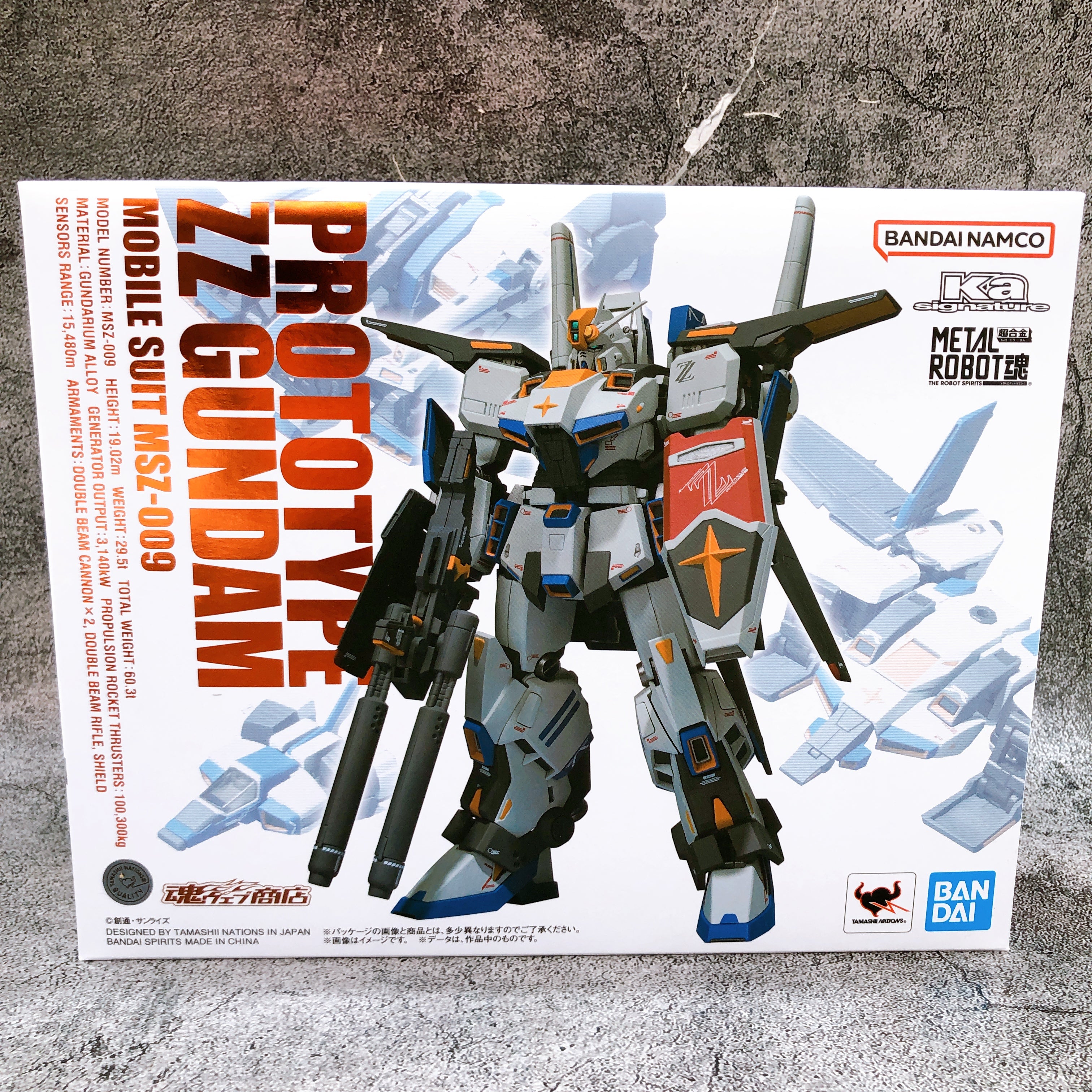 Metal Robot Spirits Prototype ZZ Gundam MSZ-009 Ka Signature Figure Bandai NEW