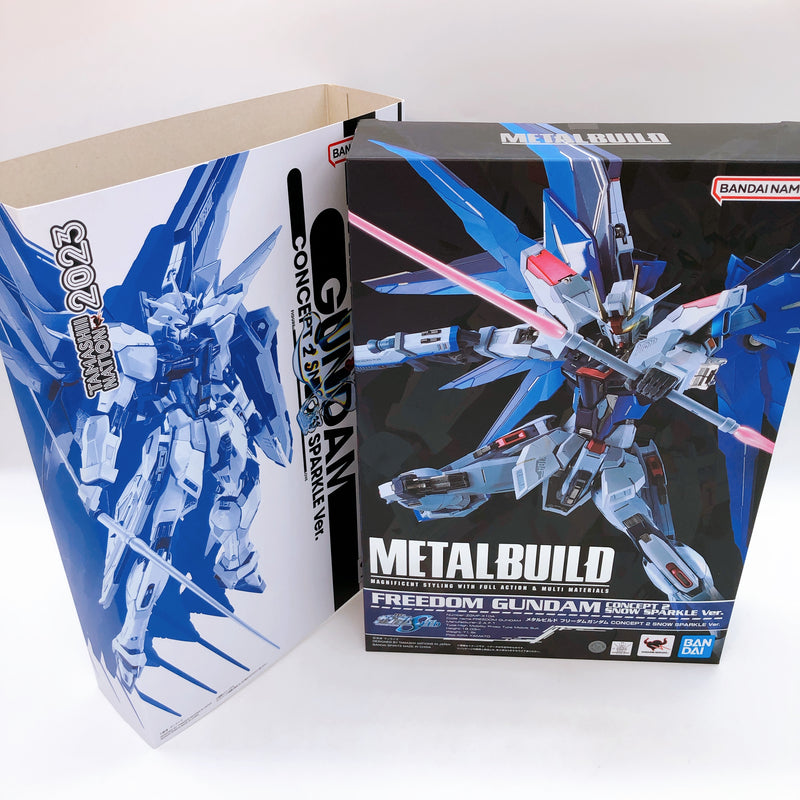 METAL BUILD Freedom Gundam CONCEPT 2 SNOW SPARKLE Ver. SEED Action Figure NEW