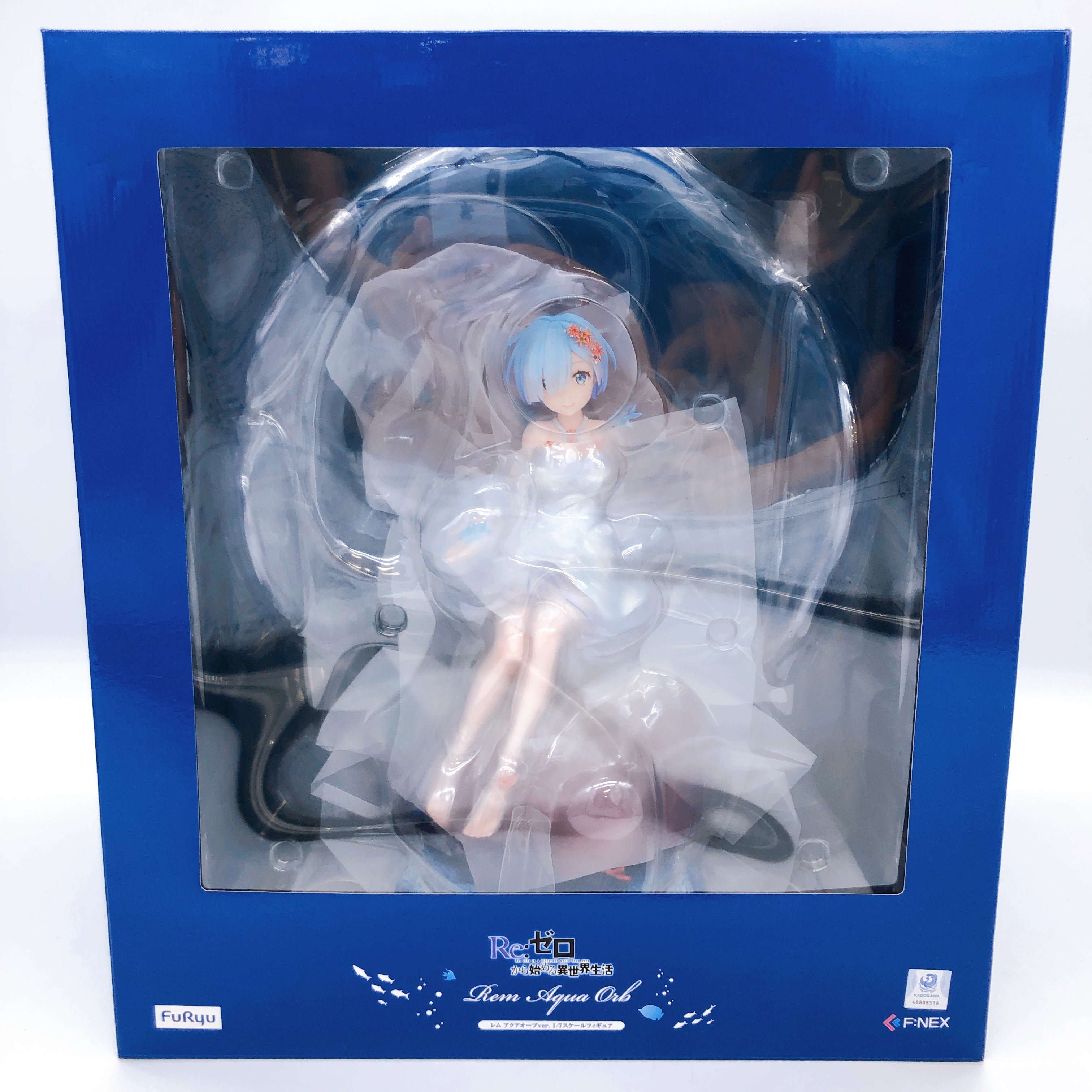 Re:Zero Rem Aqua Orb Ver. 1/7 Scale Figure F:NEX FuRyu Japan Sealed FASTSHIP