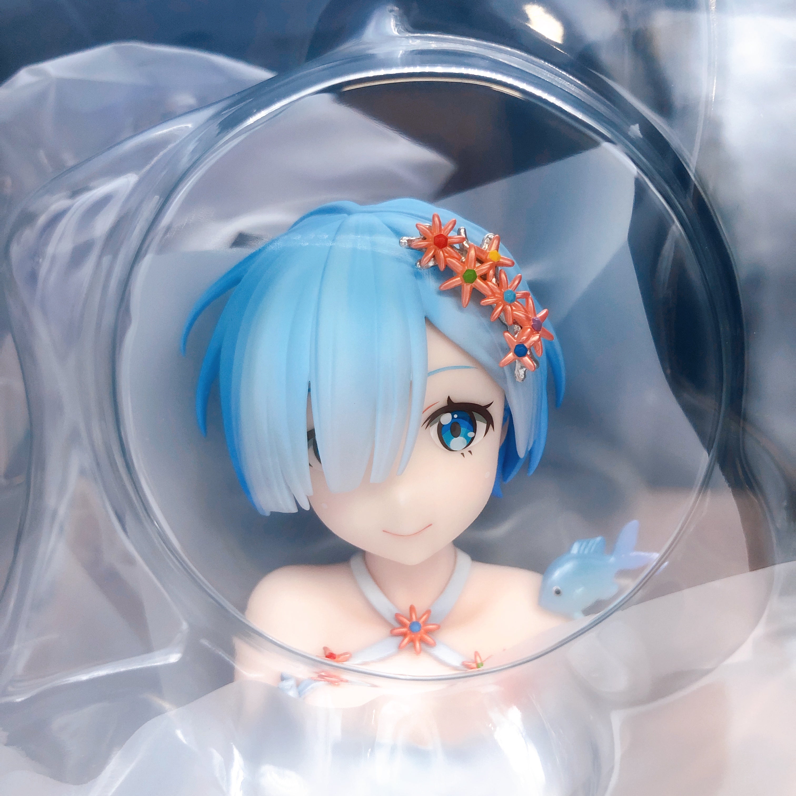 Re:Zero Rem Aqua Orb Ver. 1/7 Scale Figure F:NEX FuRyu Japan Sealed FASTSHIP