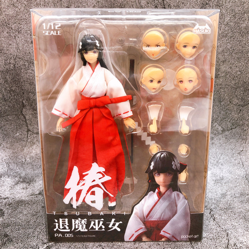 Exorcism Shrine Maiden Tsubaki pocket art Series PA005 1/12 Action Figure Hasuki