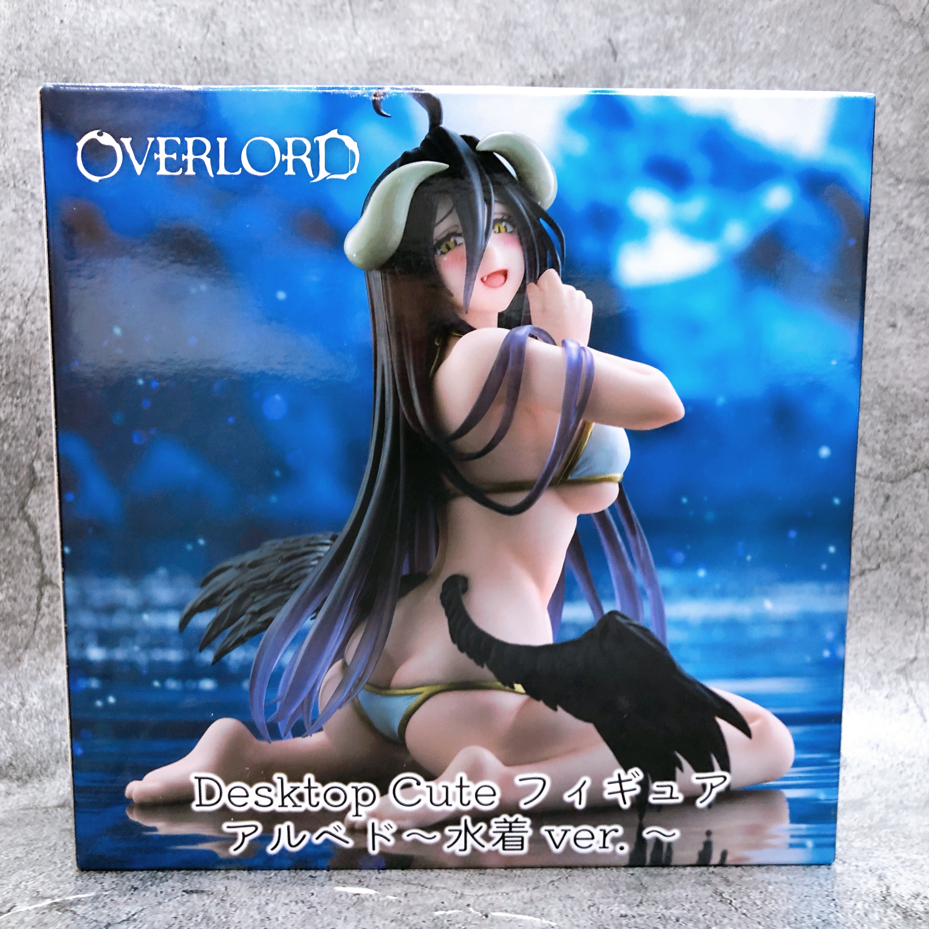 Overlord IV Albedo Swimsuit ver. Desktop Cute Figure Taito Japan Sealed FASTSHIP