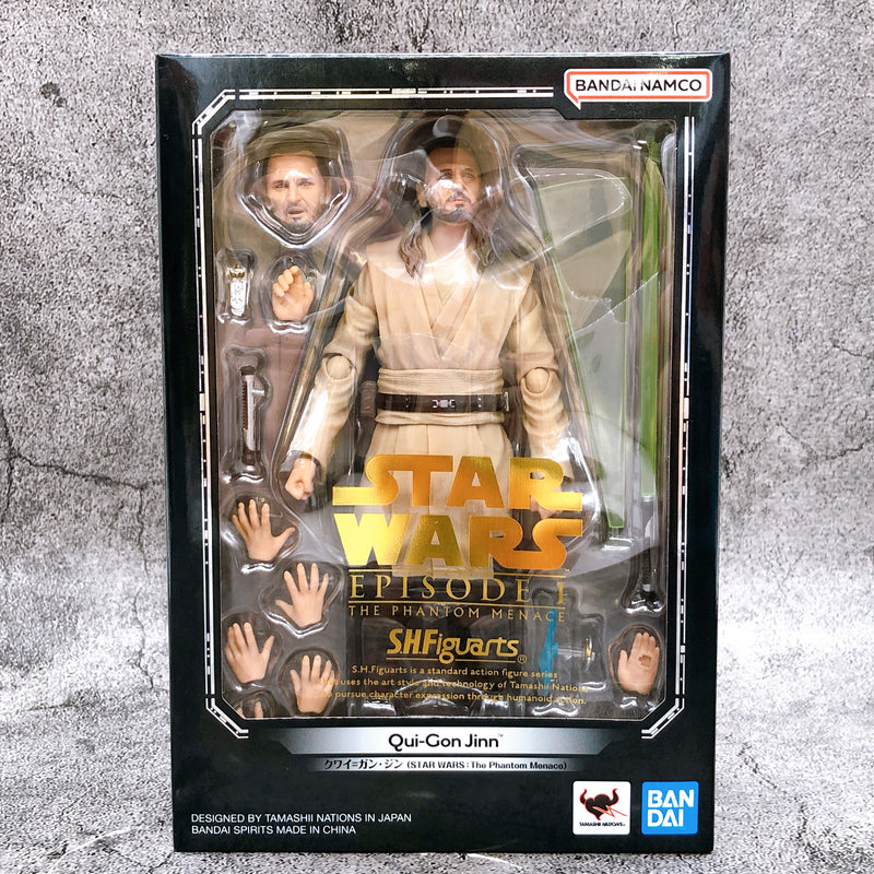 S.H.Figuarts Qui-Gon Jinn STAR WARS The Phantom Menace Action Figure Bandai NEW