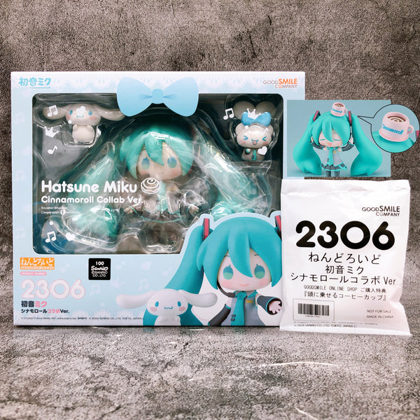 w/Bonus) Hatsune Miku Cinnamoroll Collab Nendoroid 2306 Figure Good S
