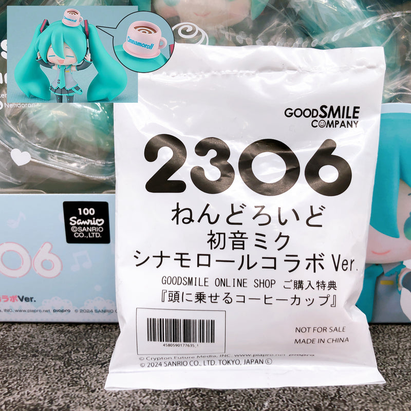 (w/Bonus) Hatsune Miku Cinnamoroll Collab Nendoroid 2306 Figure Good Smile NEW