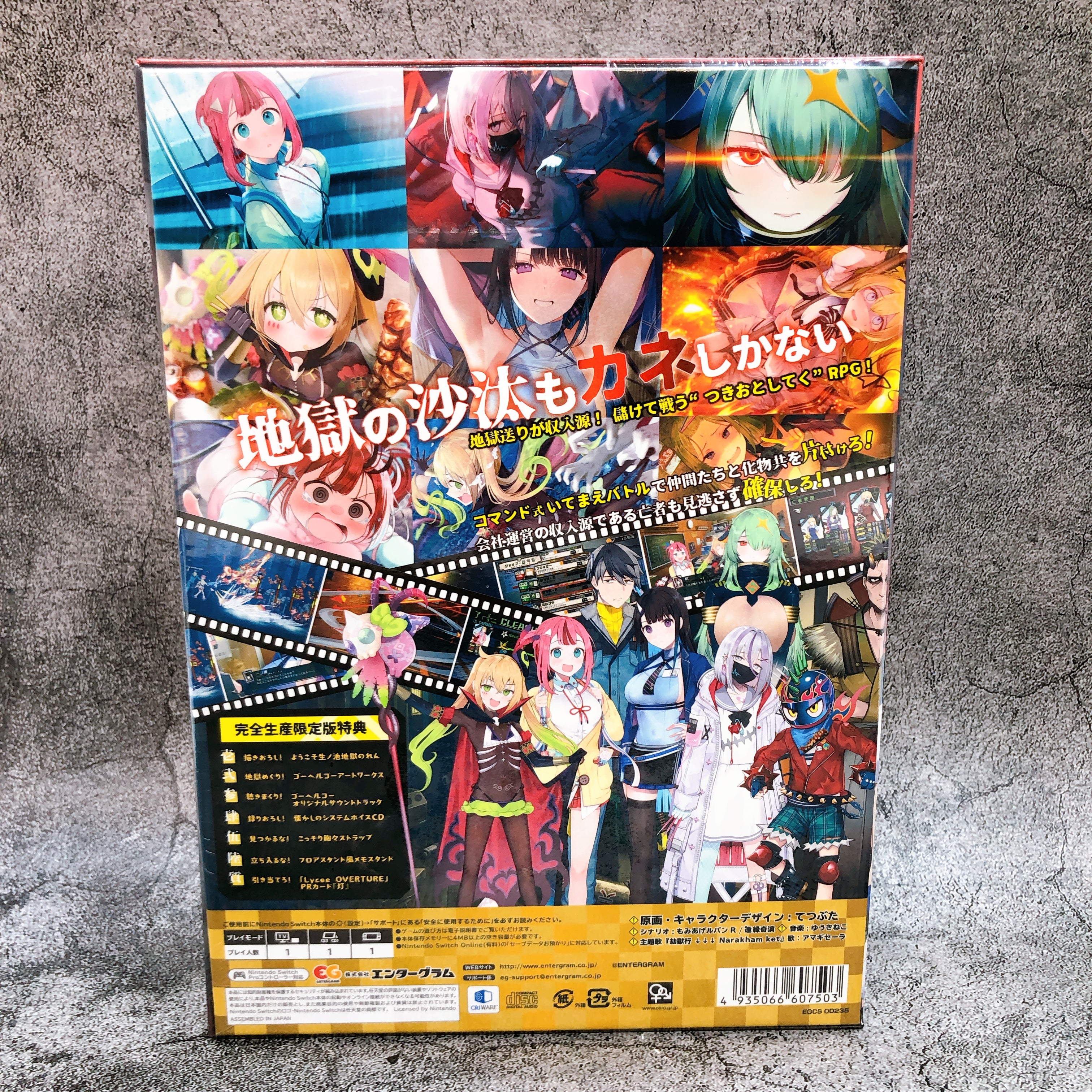 Nintendo Switch go HELL go Tsukiotoshiteko Limited Edition NS Japan Game Sealed