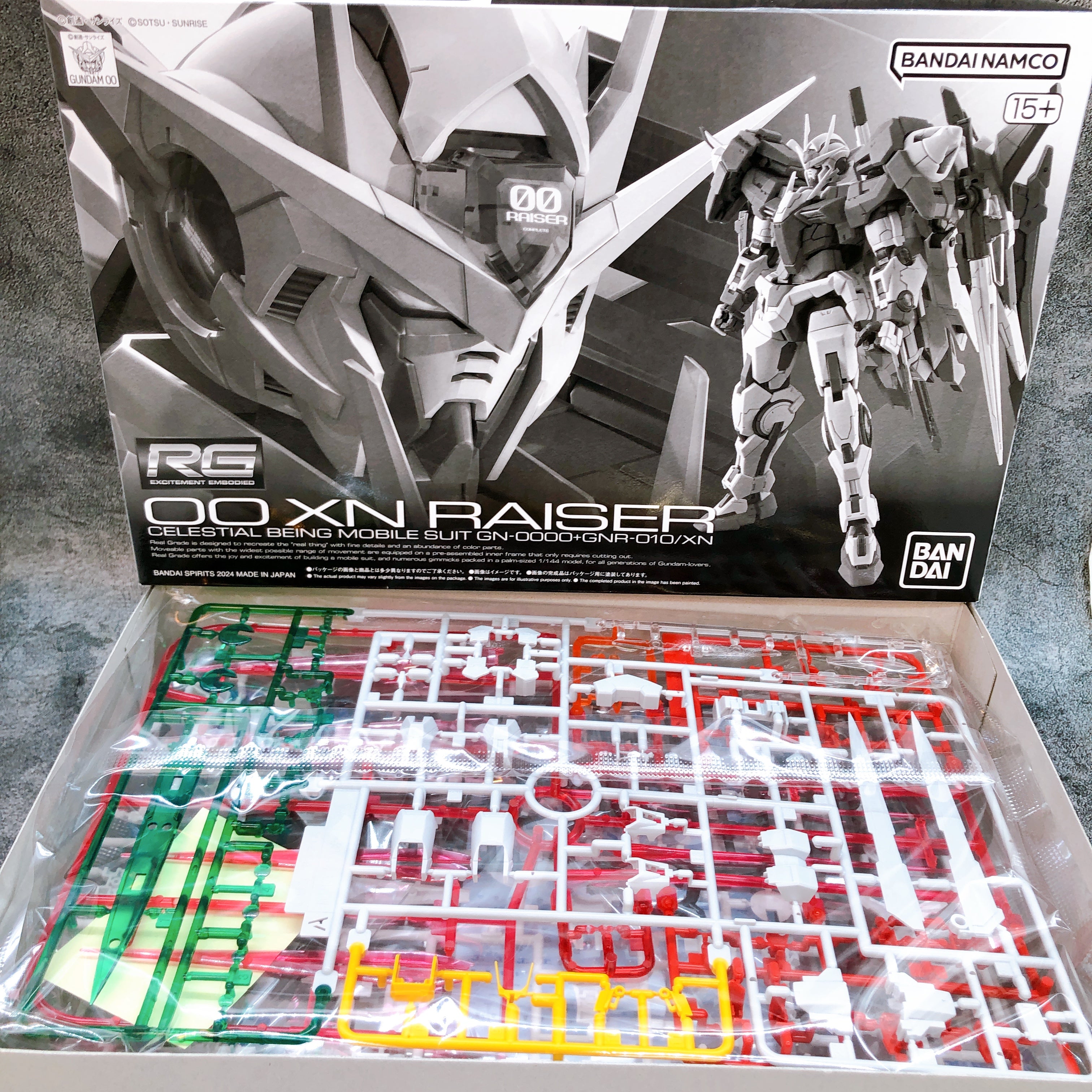 RG 1/144 00 XN Raiser Gundam Gunpla Model Kit Premium Bandai Japan NEW