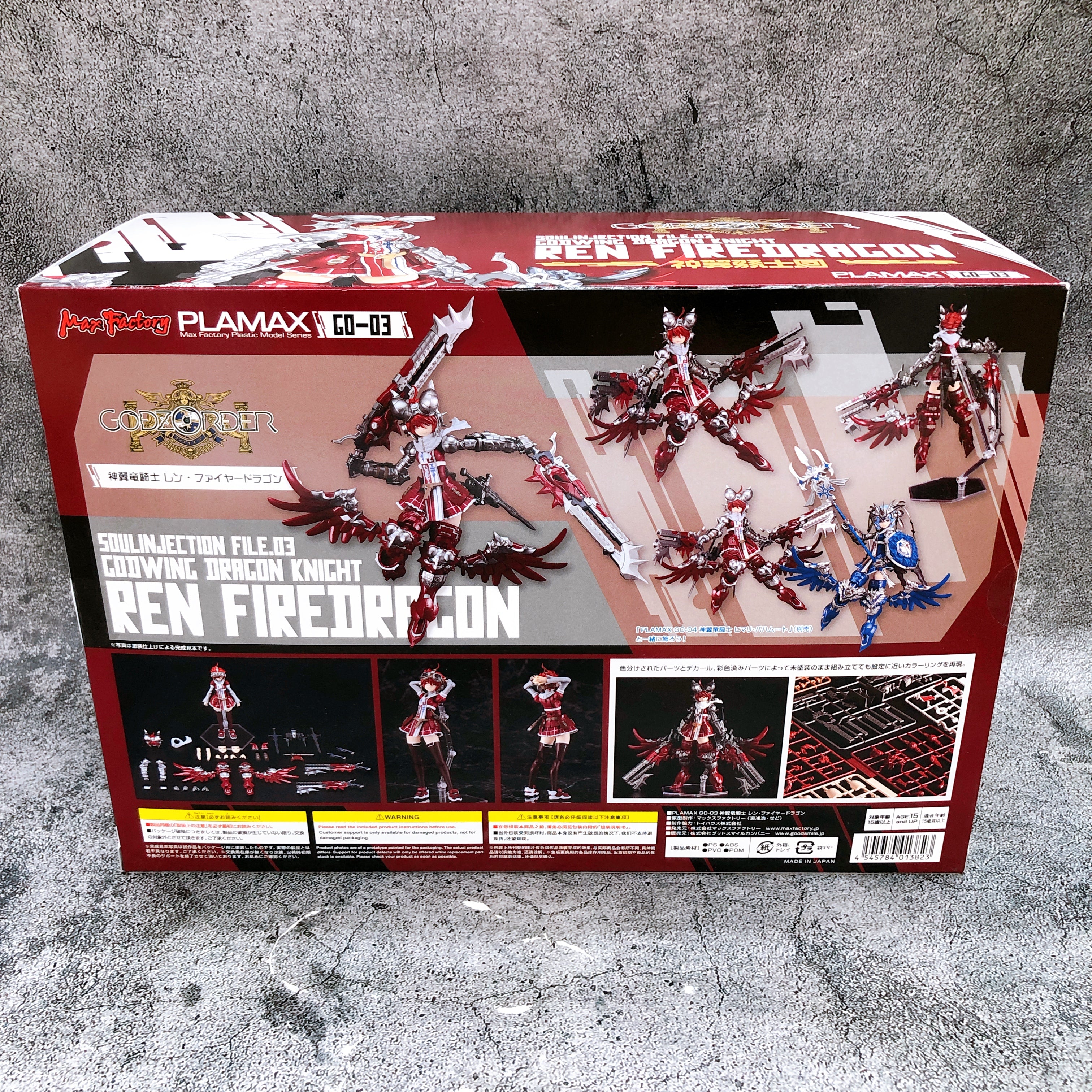 PLAMAX Godz Order Godwing Dragon Knight Ren Firedragon Model Kit Max Factory NEW