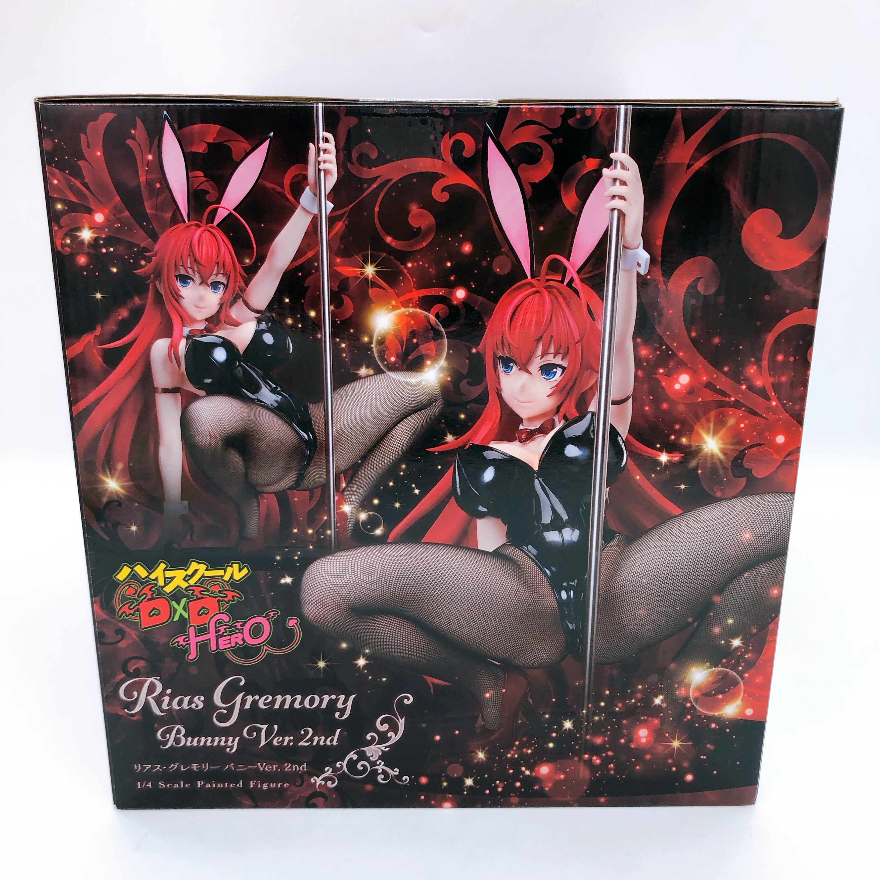 High School DxD Rias Gremory Bunny Ver 2nd 1/4 Scale Figure FREEing Japan Sealed