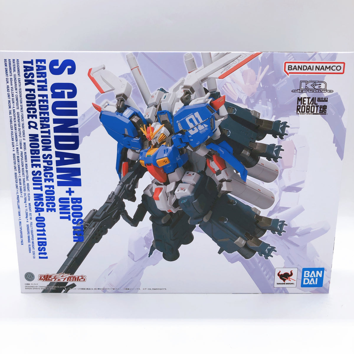 Metal Robot Spirits S GUNDAM + BOOSTER UNIT Ka signature Figure 15+ Bandai NEW
