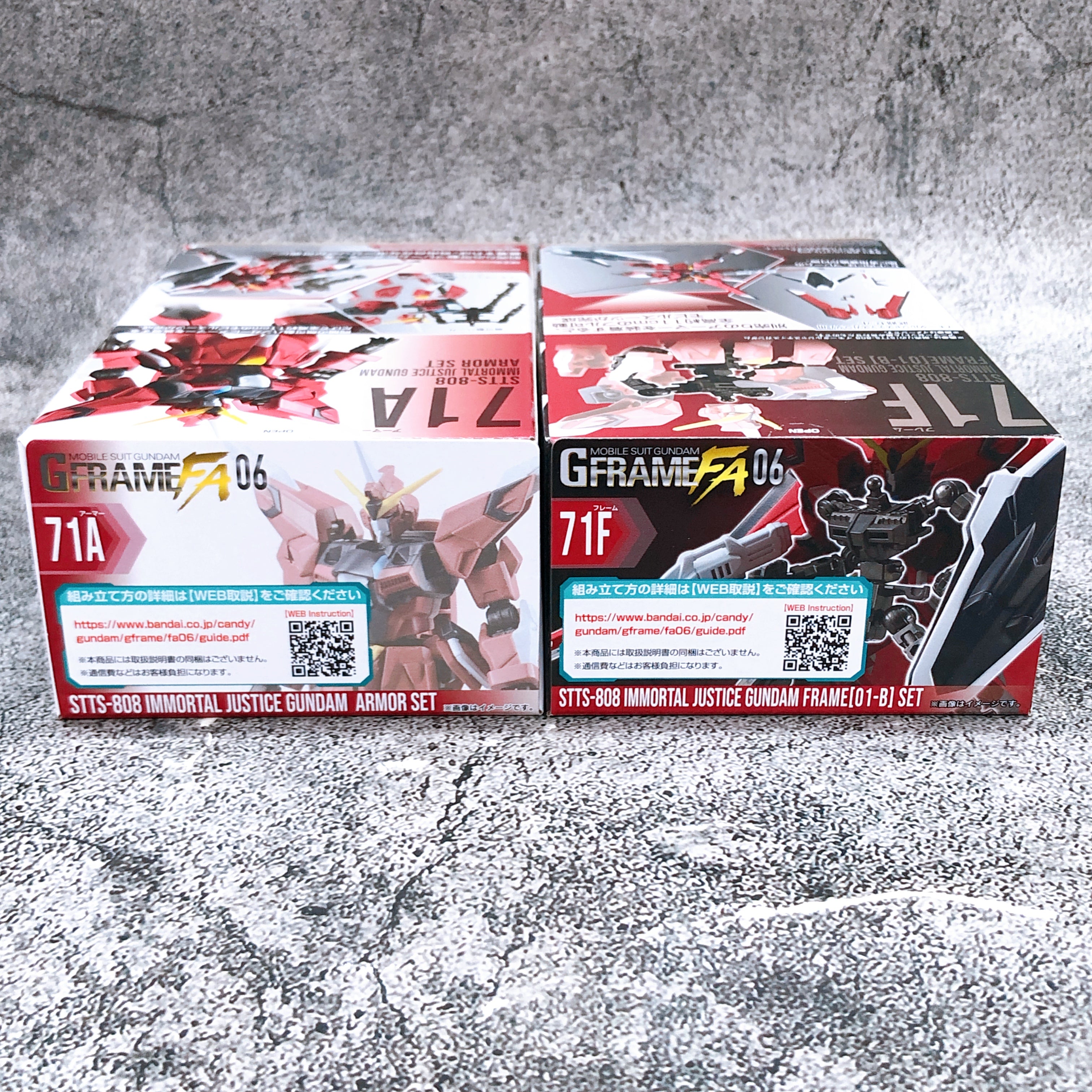 G Frame FA 06 Immortal Justice Gundam Armor ＆Frame Set STTS-808 71A & F NEW