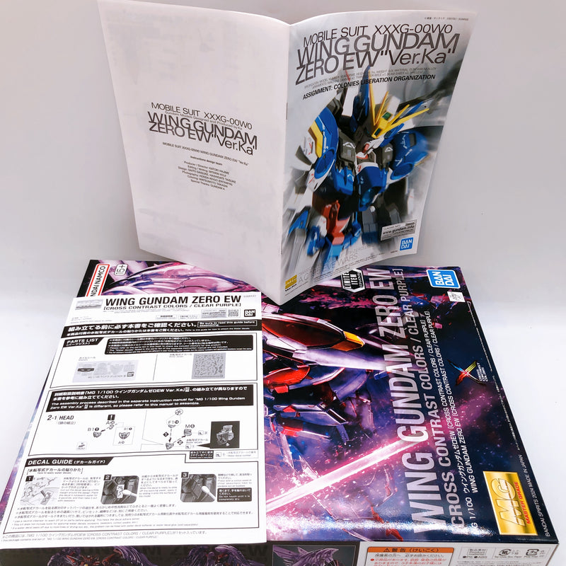 MG 1/100 Wing Gundam Zero EW Cross Contrast Colors Limited Model Kit Bandai NEW