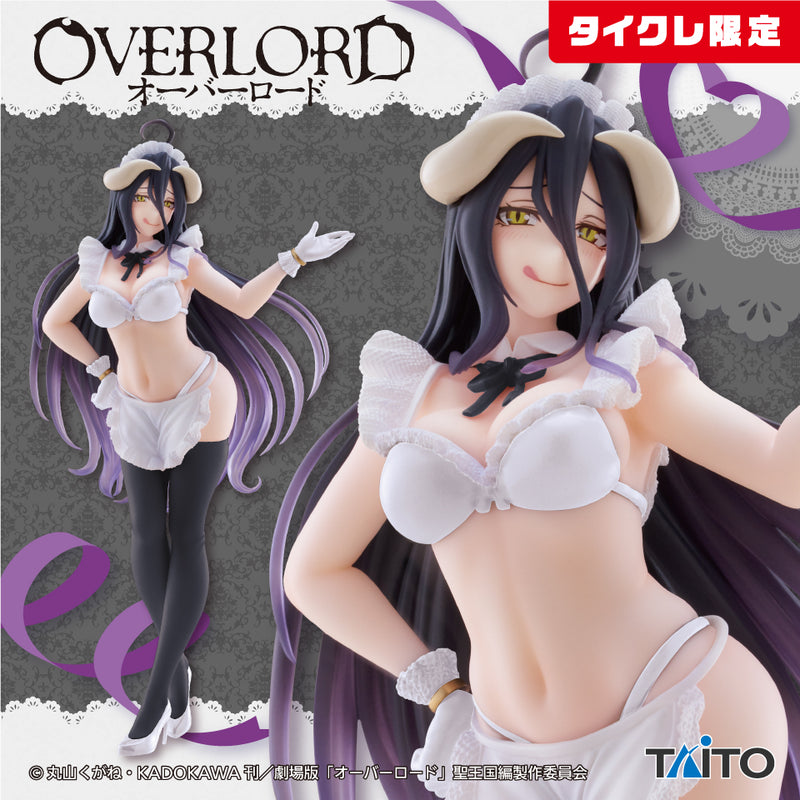 Overlord Albedo White Maid ver. Coreful Figure Taito Online Crane Limited NEW