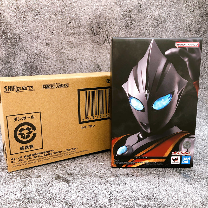 Shinkocchou Seihou Evil Tiga Ultraman Tiga S.H.Figuarts Action Figure Bandai NEW