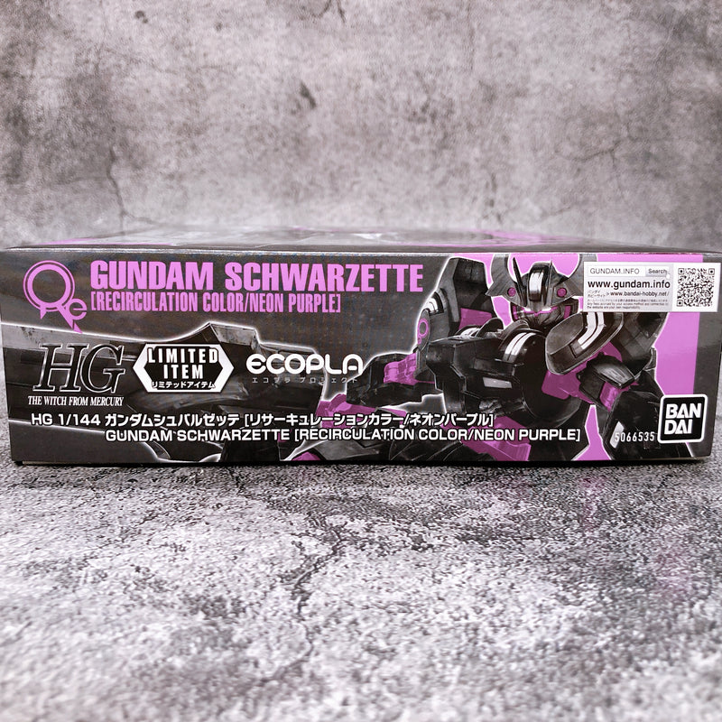 HG 1/144 Gundam Schwarzette Recirculation Color Neon Purple Model Kit Bandai NEW